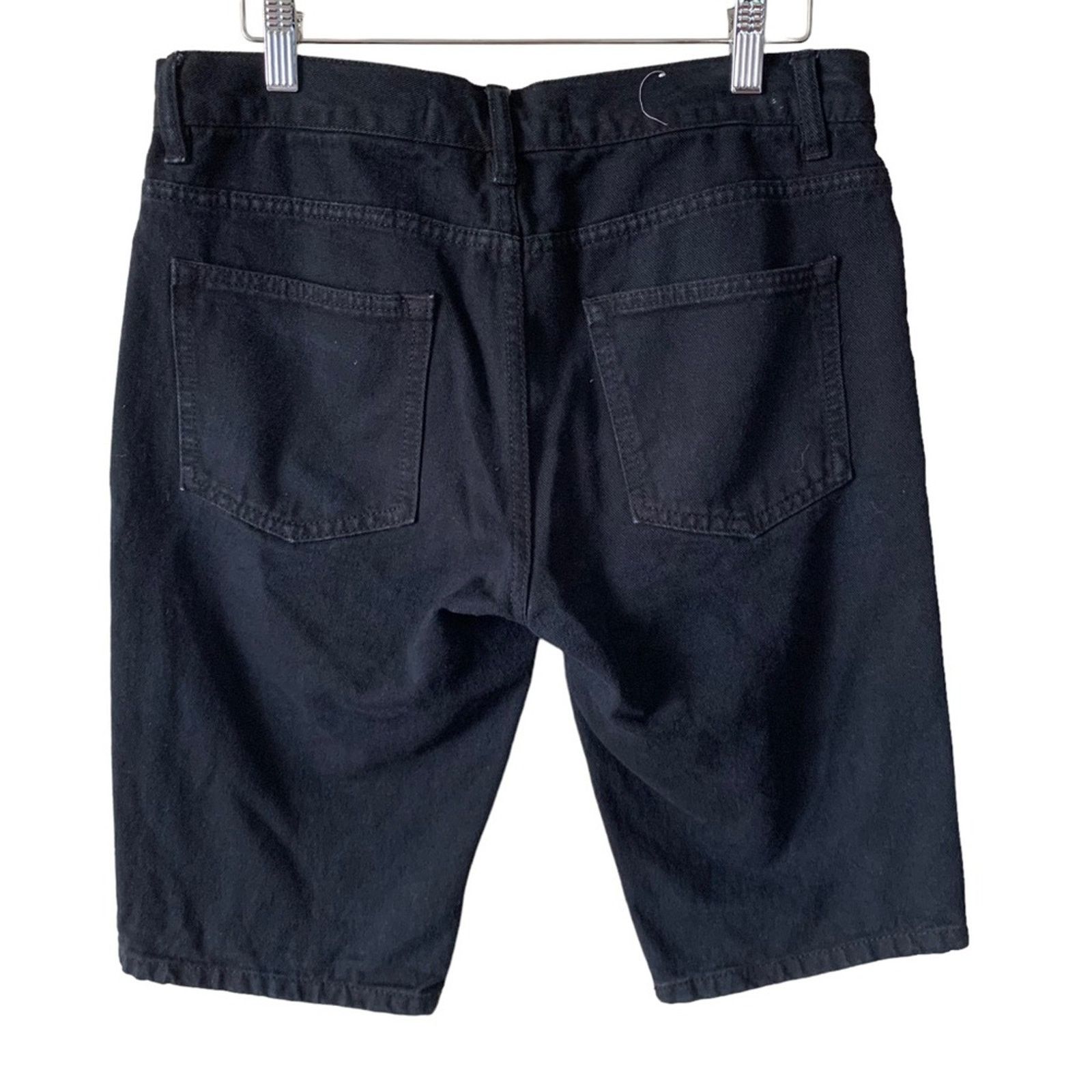 Topman Topman Men’s Black Denim Shorts Jordan Size 30 Size US 30 / EU 46 - 1 Thumbnail