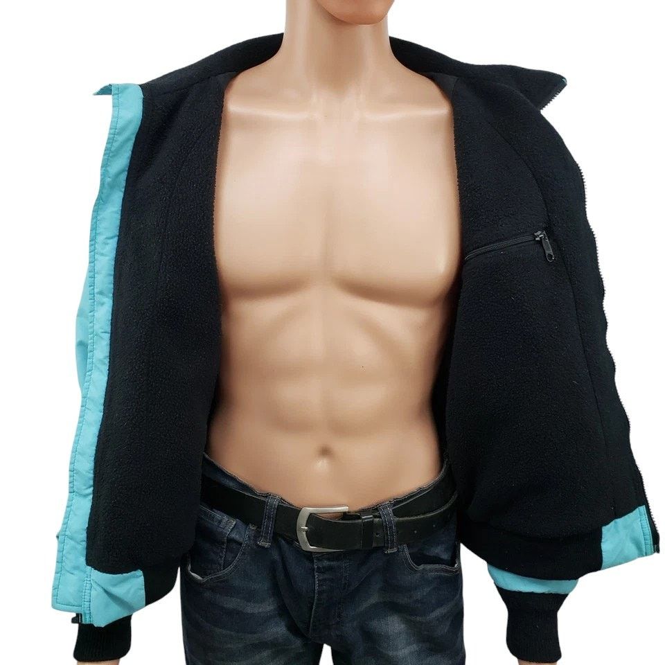 Vintage × Woolrich Woolen Mills Vintage 90s Woolrich Teal Fleece Lined Bomber Jacket USA Size US M / EU 48-50 / 2 - 8 Thumbnail