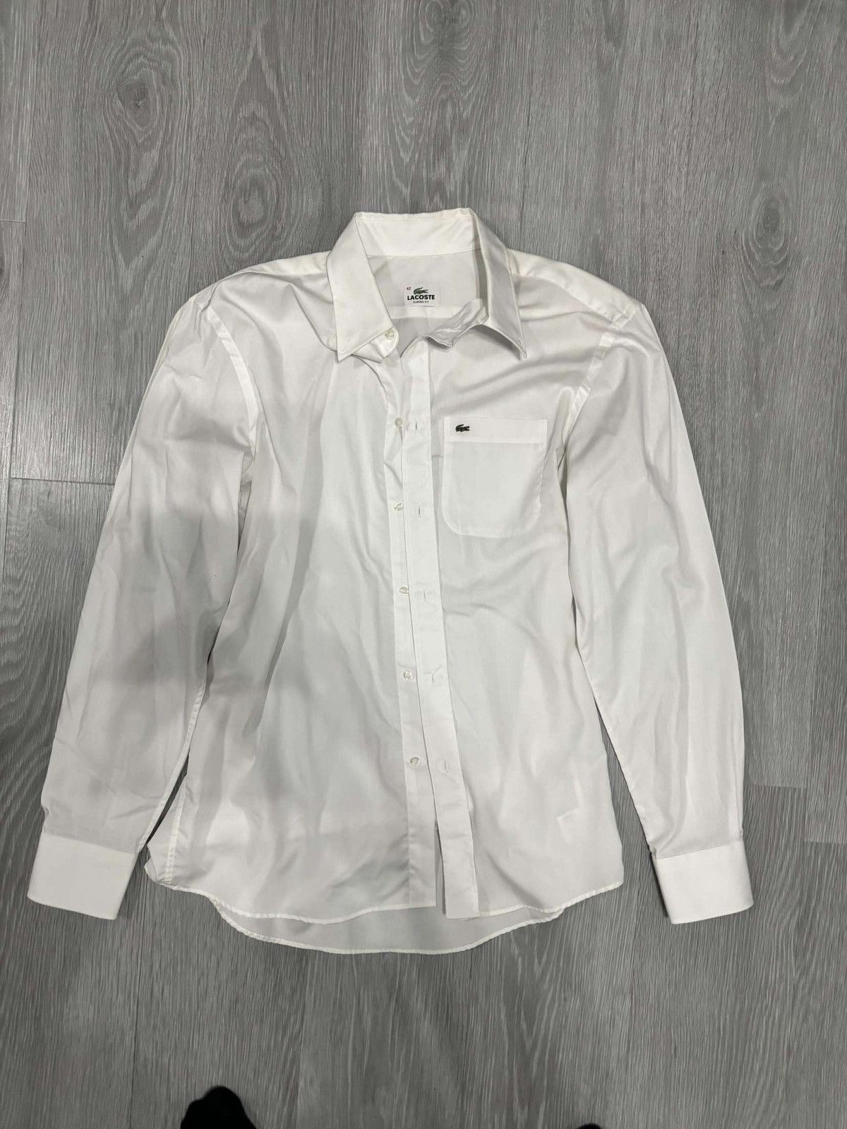 Lacoste Lacoste Classic Fit Oxford Shirt Size US L / EU 52-54 / 3 - 1 Thumbnail