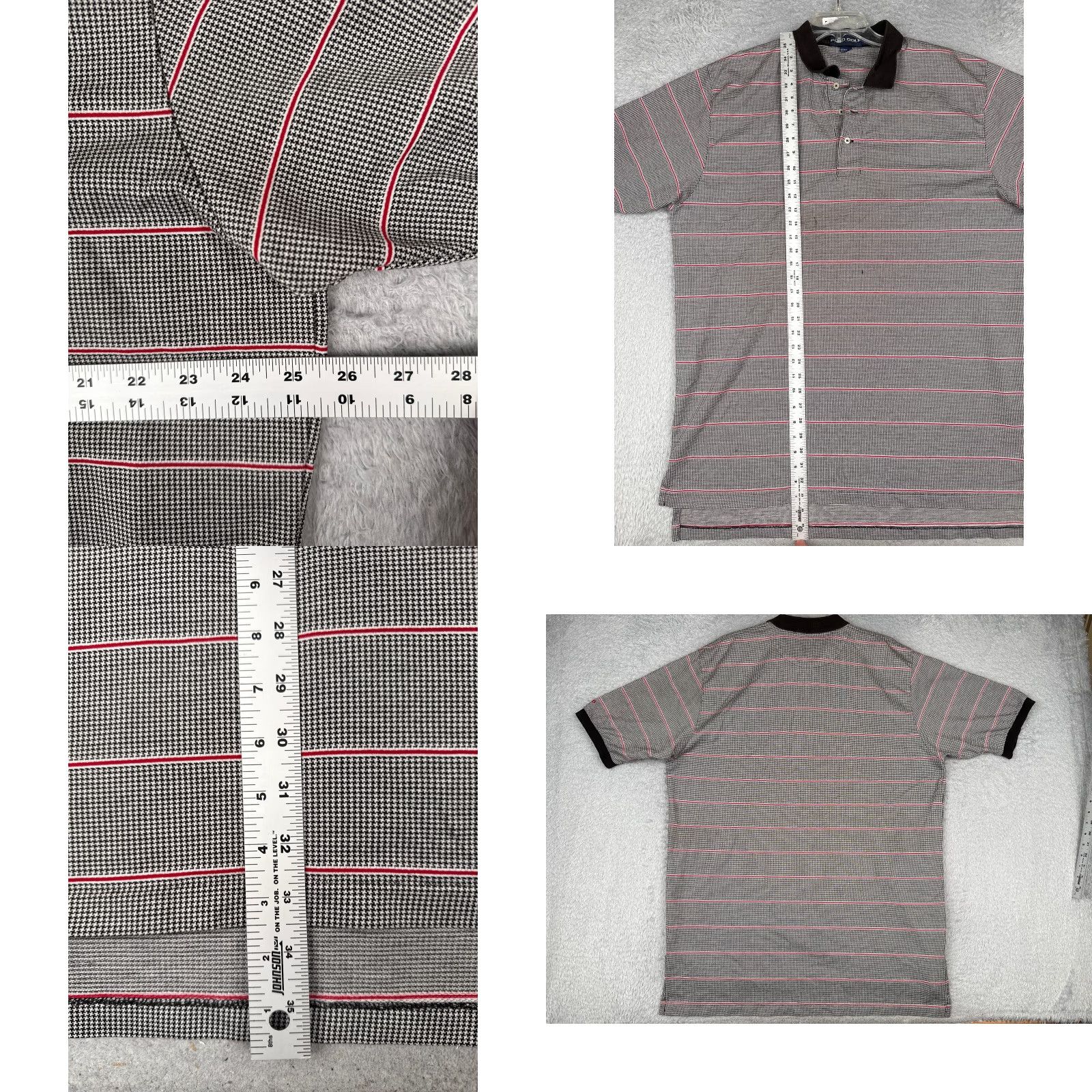 Ralph Lauren VINTAGE Ralph Lauren Polo Golf Shirt Men 2XL Black White Herringbone Polo Shirt Mens 2XL White Black Polo Golf Ralph Lauren Size US XXL / EU 58 / 5 - 8 Thumbnail