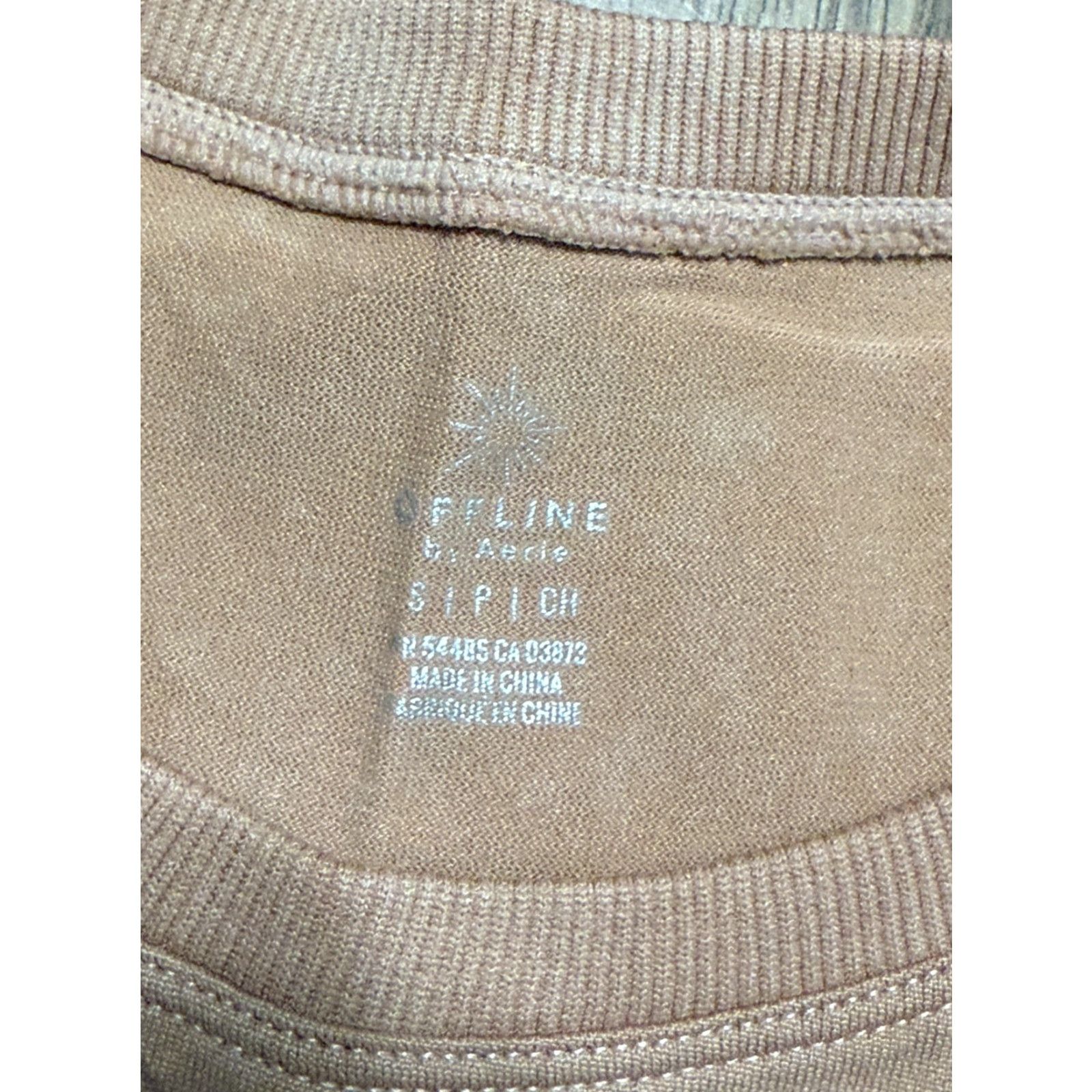 Vintage Offline by Aerie Tank Top Womens Size Small Brown Athletic Wear Cropped Tank Top Vintage No Size S / US 4 / IT 40 - 5 Thumbnail