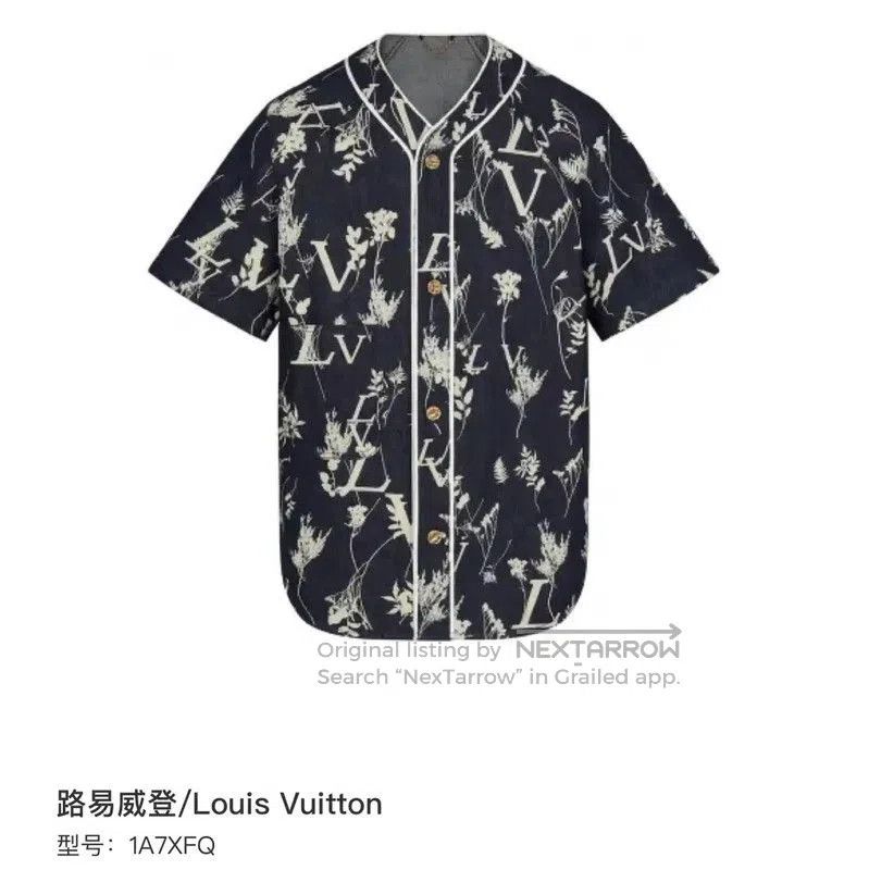 Louis Vuitton Louis Vuitton Blue Denim Short Sleeve Shirt . Size US S / EU 44-46 / 1 - 6 Thumbnail