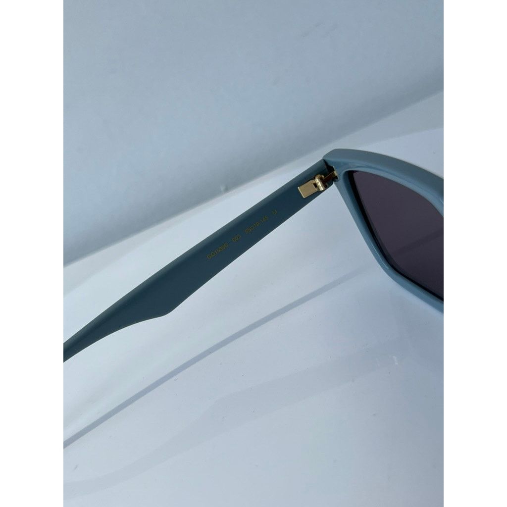 NEW Gucci GG1539S Blue Logo Mirror Unisex Sunglasses 