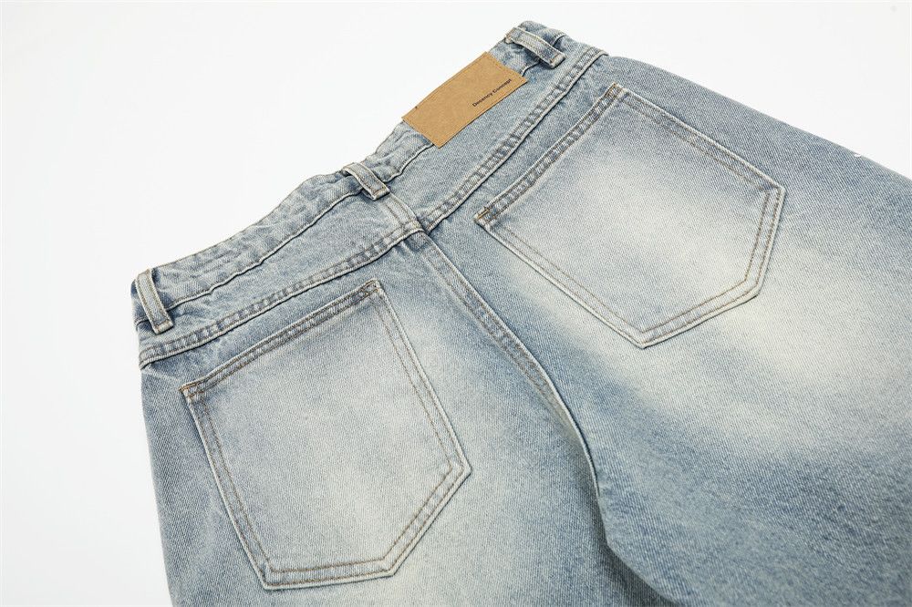 Vintage Men's wide-leg washed distressed scimitar jeans Size US 32 / EU 48 - 5 Thumbnail