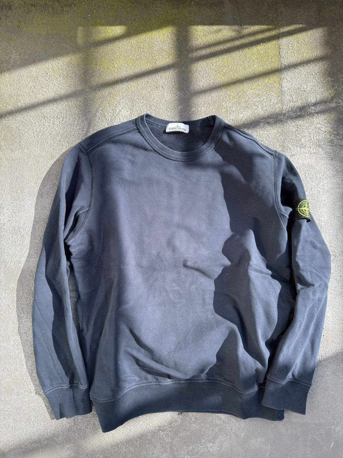 Stone Island Stone Island Garment Dyed Crew Sweatshirt Navy XXL Size US XXL / EU 58 / 5 - 2 Thumbnail