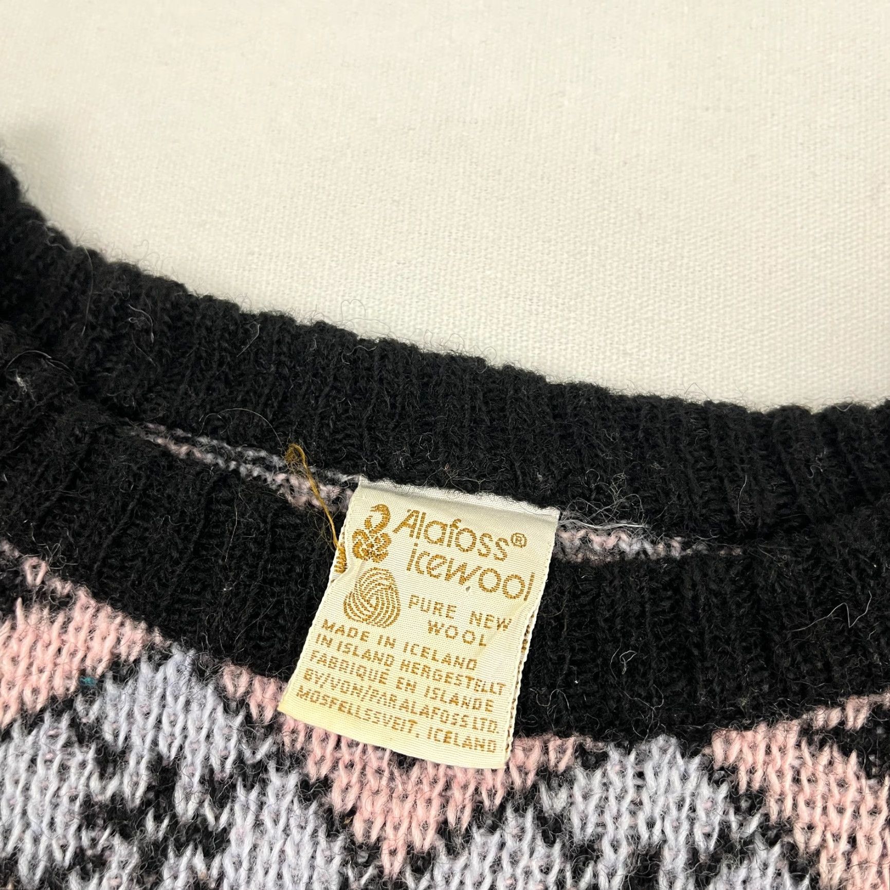 Vintage VINTAGE Alafoss Icewool Sweater Womens M/L Pink Nordic New Wool Crewneck Jumper Iceland Size M / US 6-8 / IT 42-44 - 2 Thumbnail