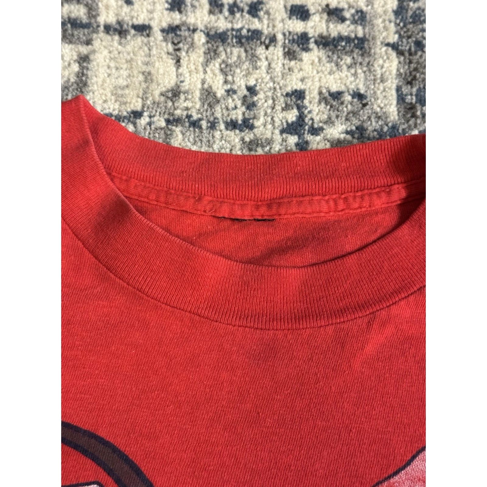 Vintage VINTAGE 80s Hells Angels Are Americans T Shirt Size M Motorcycle Club MC Biker Red Cotton Crew Neck Short Sleeve Logo Graphic Print Men Mens Size US M / EU 48-50 / 2 - 5 Thumbnail