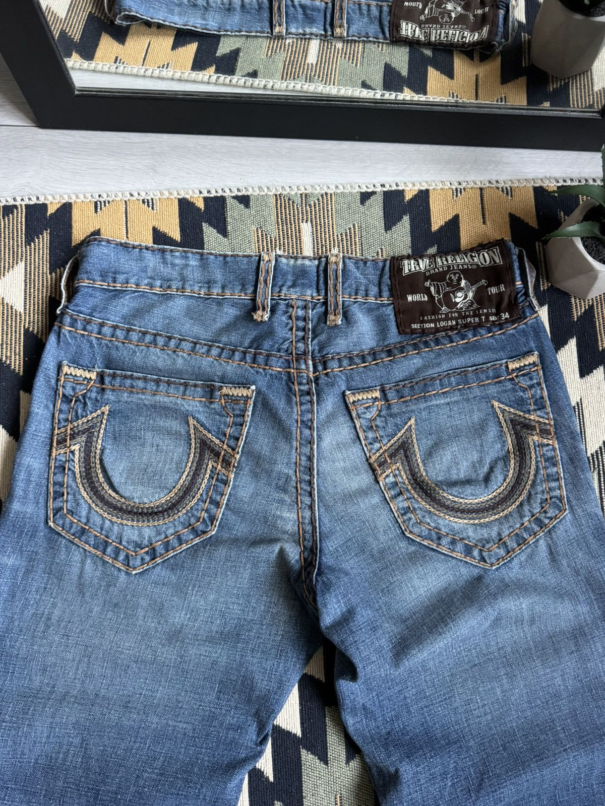 True Religion Vintage True Religion USA Hype Baggy Denim Jeans Size US 32 / EU 48 - 6 Thumbnail