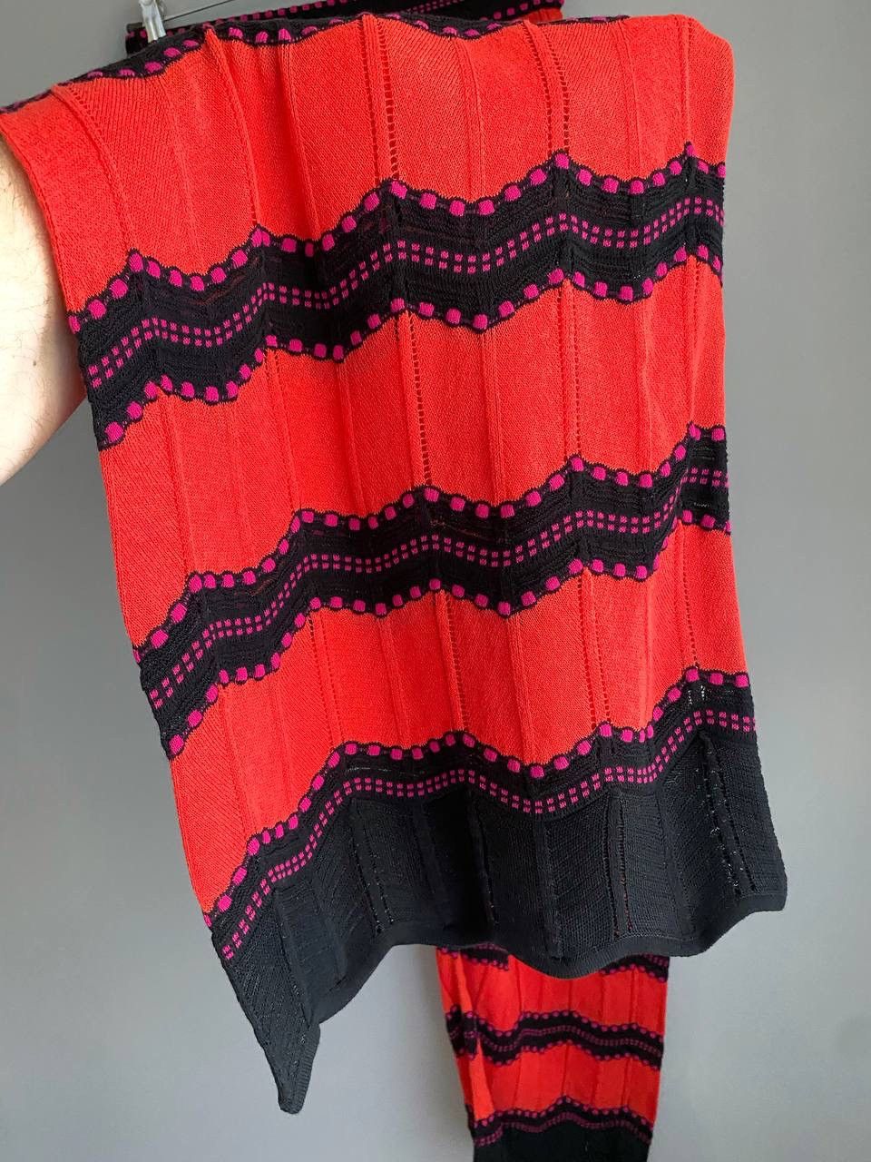 Missoni Missoni Womens Zig-Zag Pattern Knitted Wide-Leg Pants, 44/S Size 30" / US 8 / IT 44 - 14 Thumbnail