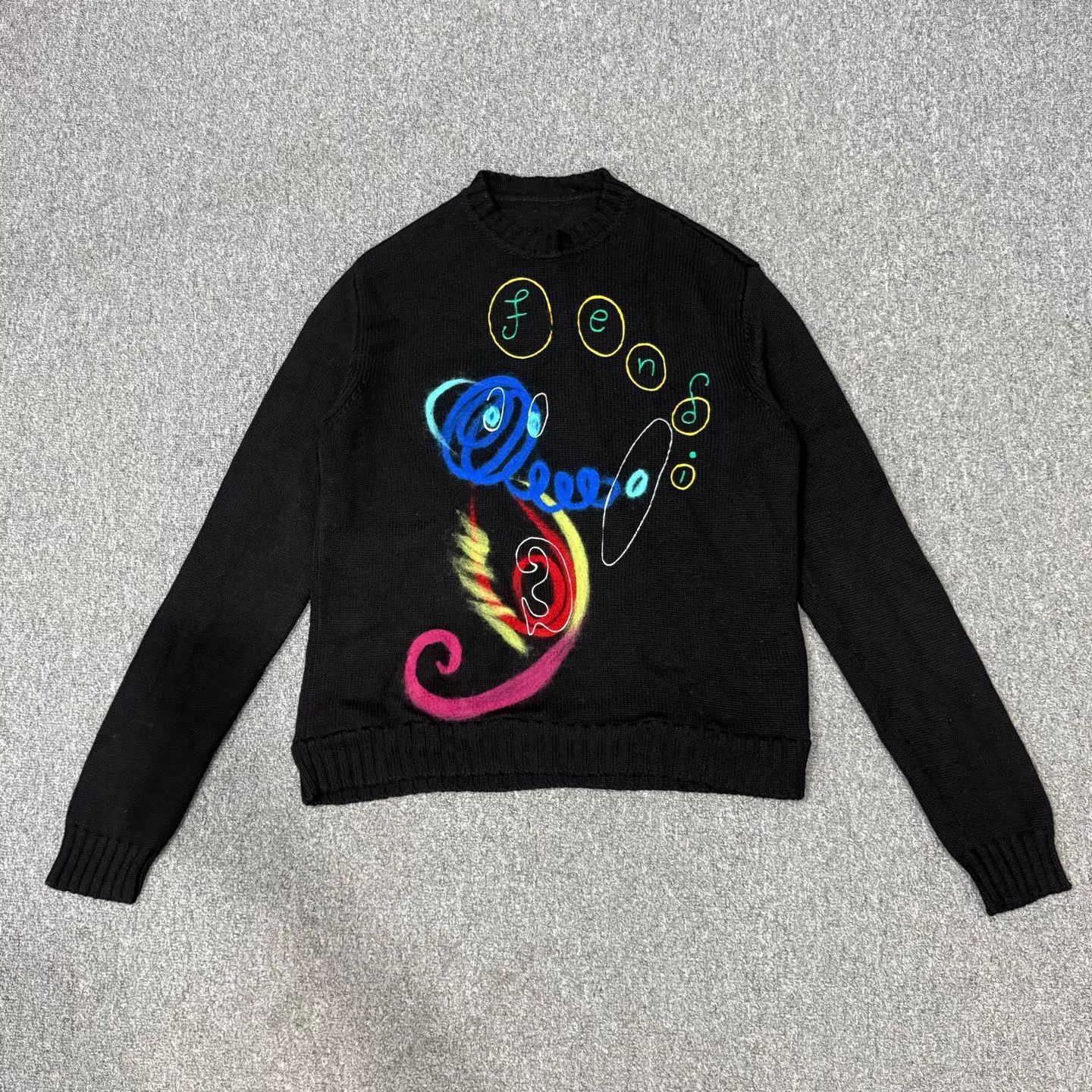Fendi Fendi x Noel Fielding Printed Crew Knit 50 99 New Size US M / EU 48-50 / 2 - 1 Thumbnail