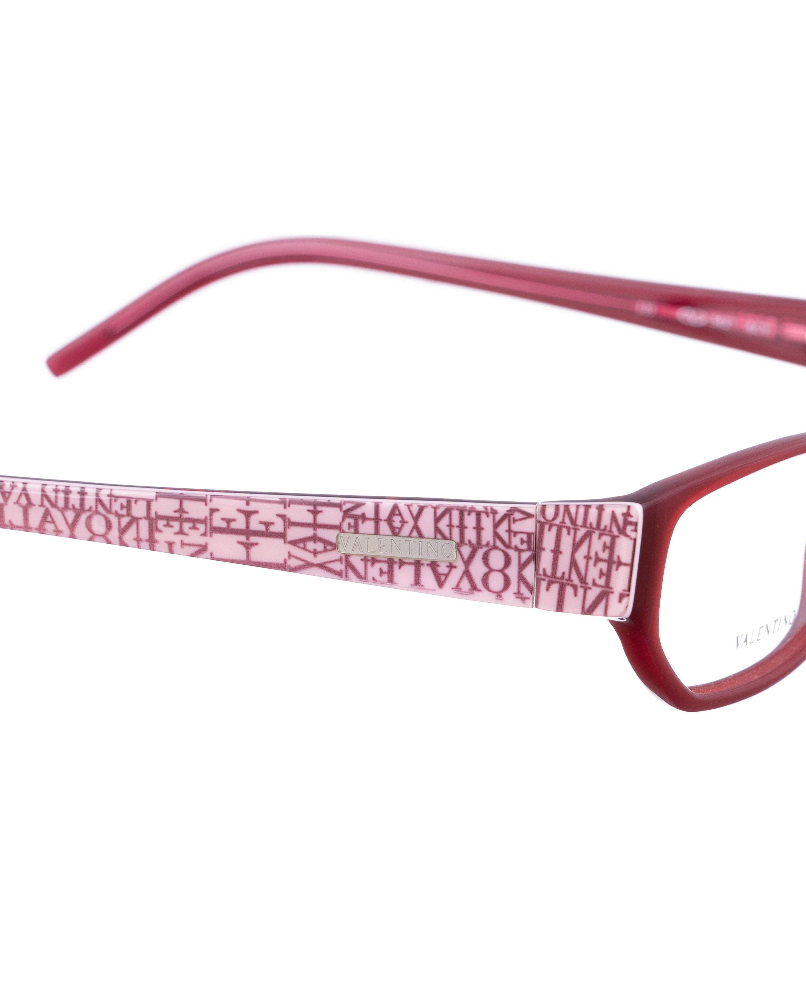Valentino Valentino 00s Red and Pink Glasses with Logo Pattern Size ONE SIZE - 2 Thumbnail
