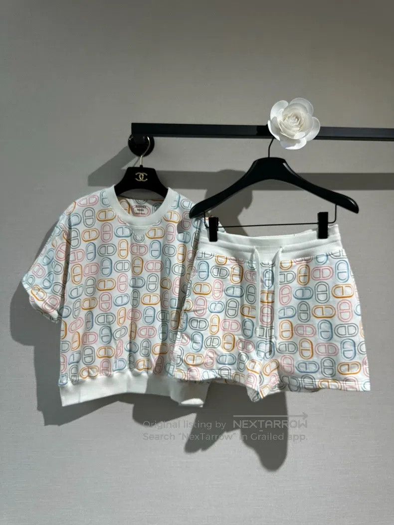 Hermes Hermes Colorful pig nose print short sleeve set Size XS / US 0-2 / IT 36-38 - 1 Thumbnail