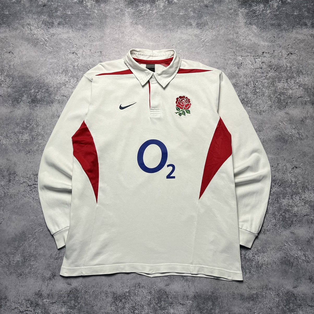 Nike Vintage Nike England Rugby League Polo Longsleeve Jersey Size US XL / EU 56 / 4 - 1 Thumbnail