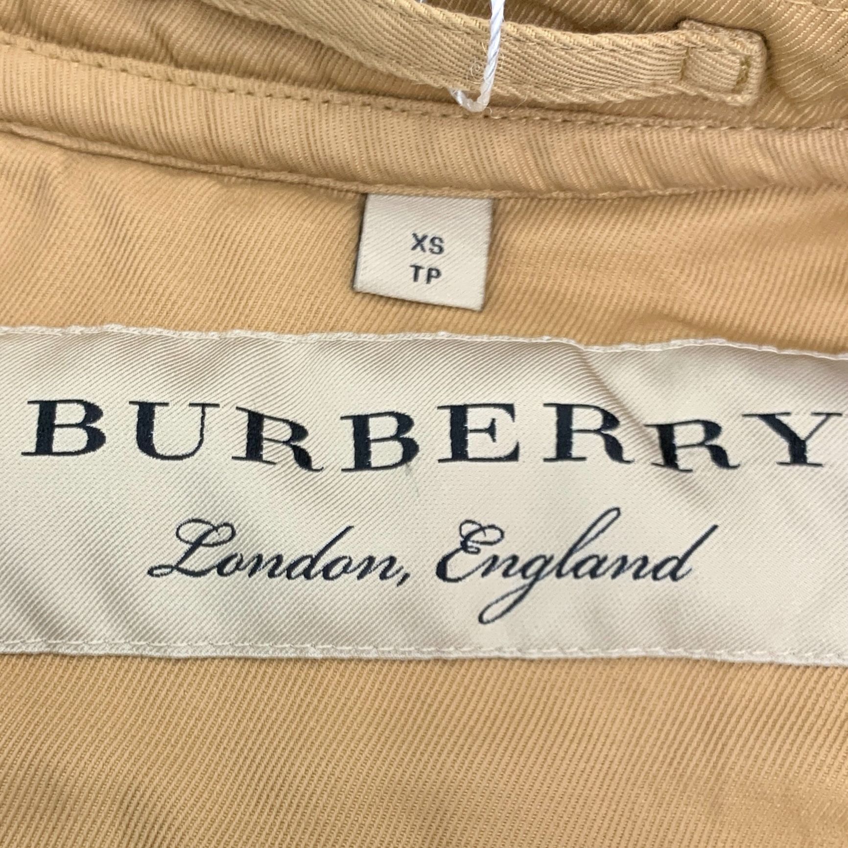 Burberry Burberry Brown and Yellow Cotton Coat with Gold Buttons (Siz Size XS / US 0-2 / IT 36-38 - 2 Thumbnail