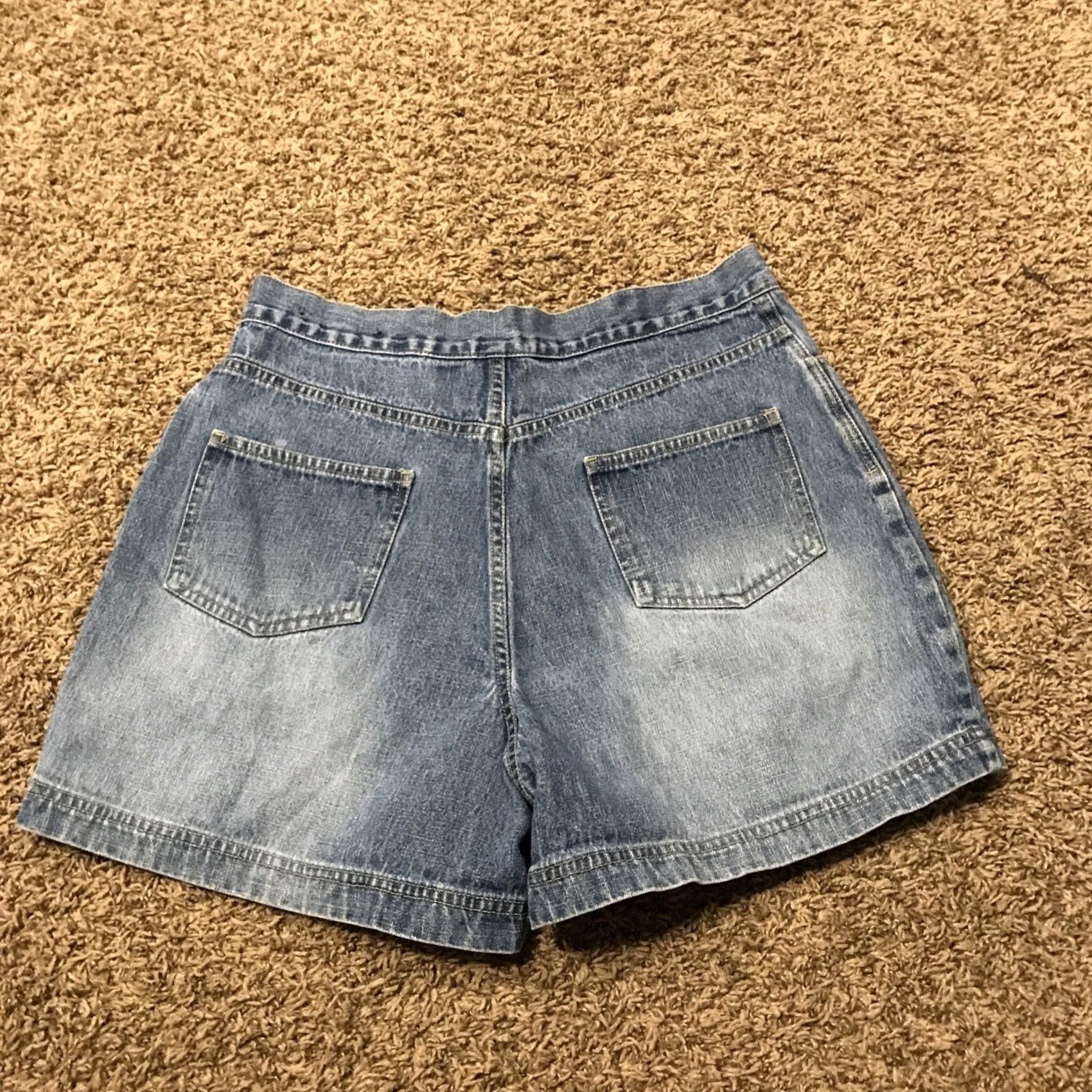 Denime Northcrest Denim Shorts Womens Size 8 Cotton Blue Regular Inseam 4” Flat Front Casual Vintage? No Size 30" / US 8 / IT 44 - 3 Thumbnail