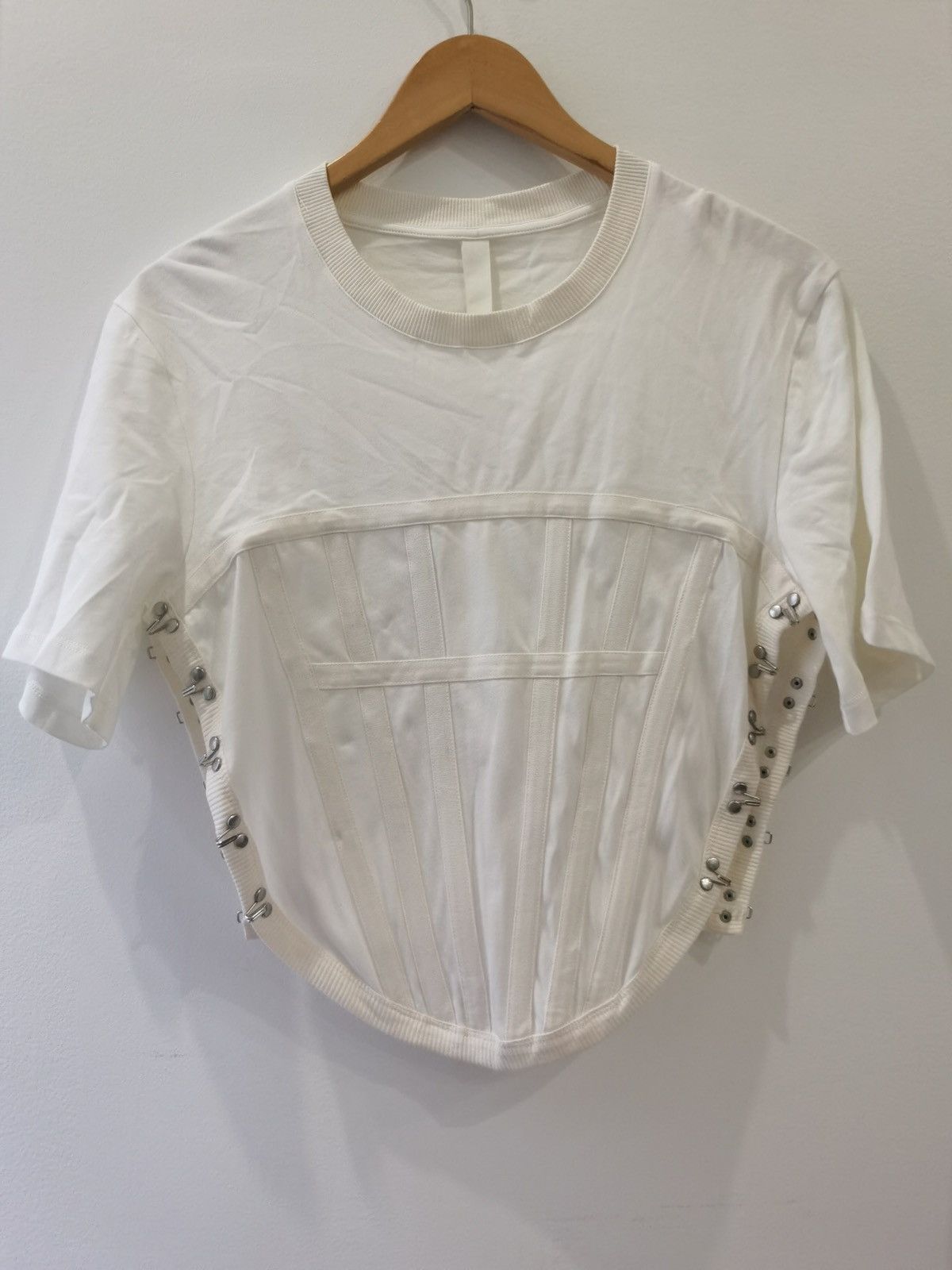 Dion Lee Ivory Corset T-Shirt Size US M / EU 48-50 / 2 - 4 Thumbnail