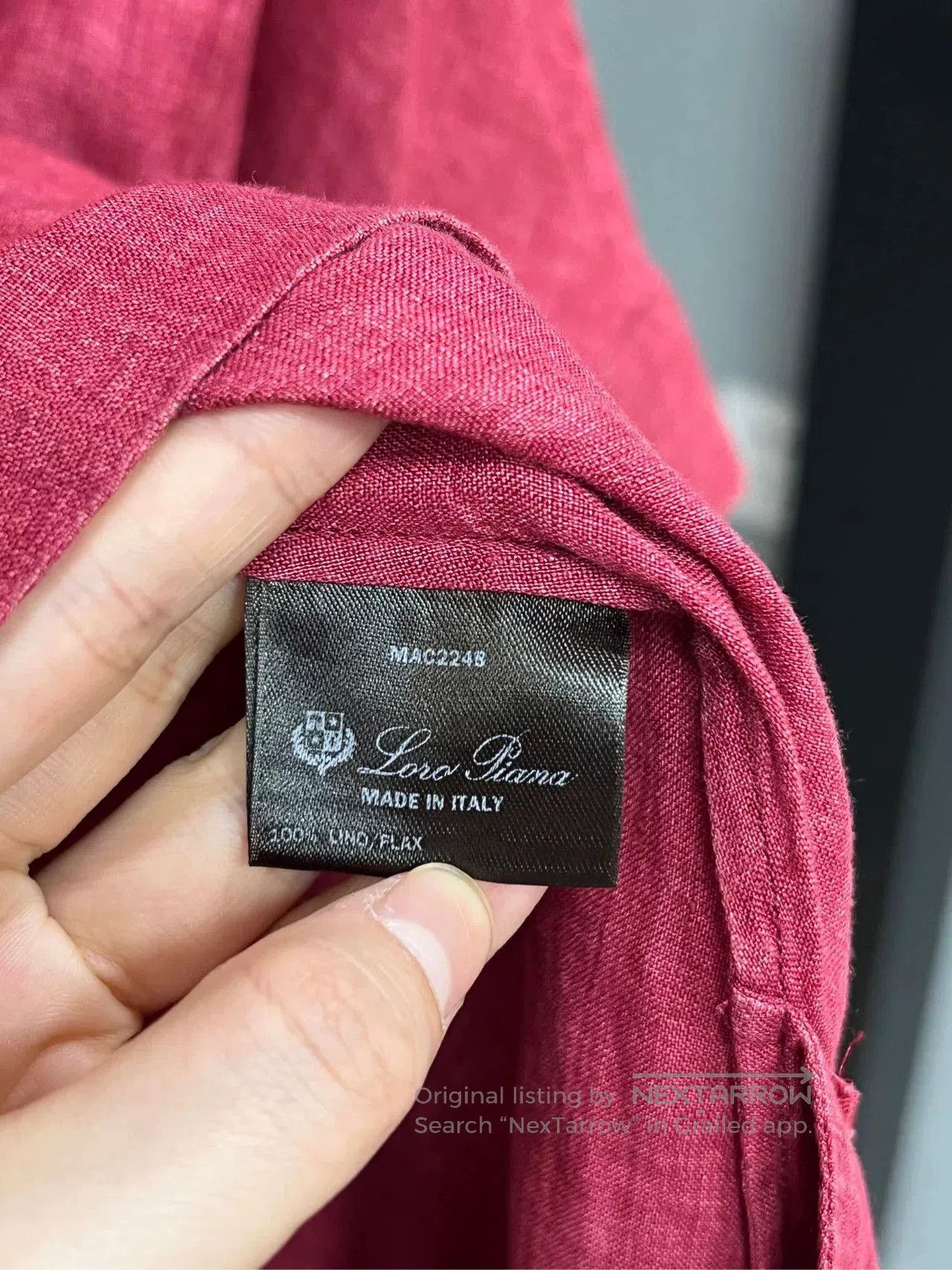 Loro Piana Loro Piana Red Linen Dress. Size S / US 4 / IT 40 - 4 Thumbnail