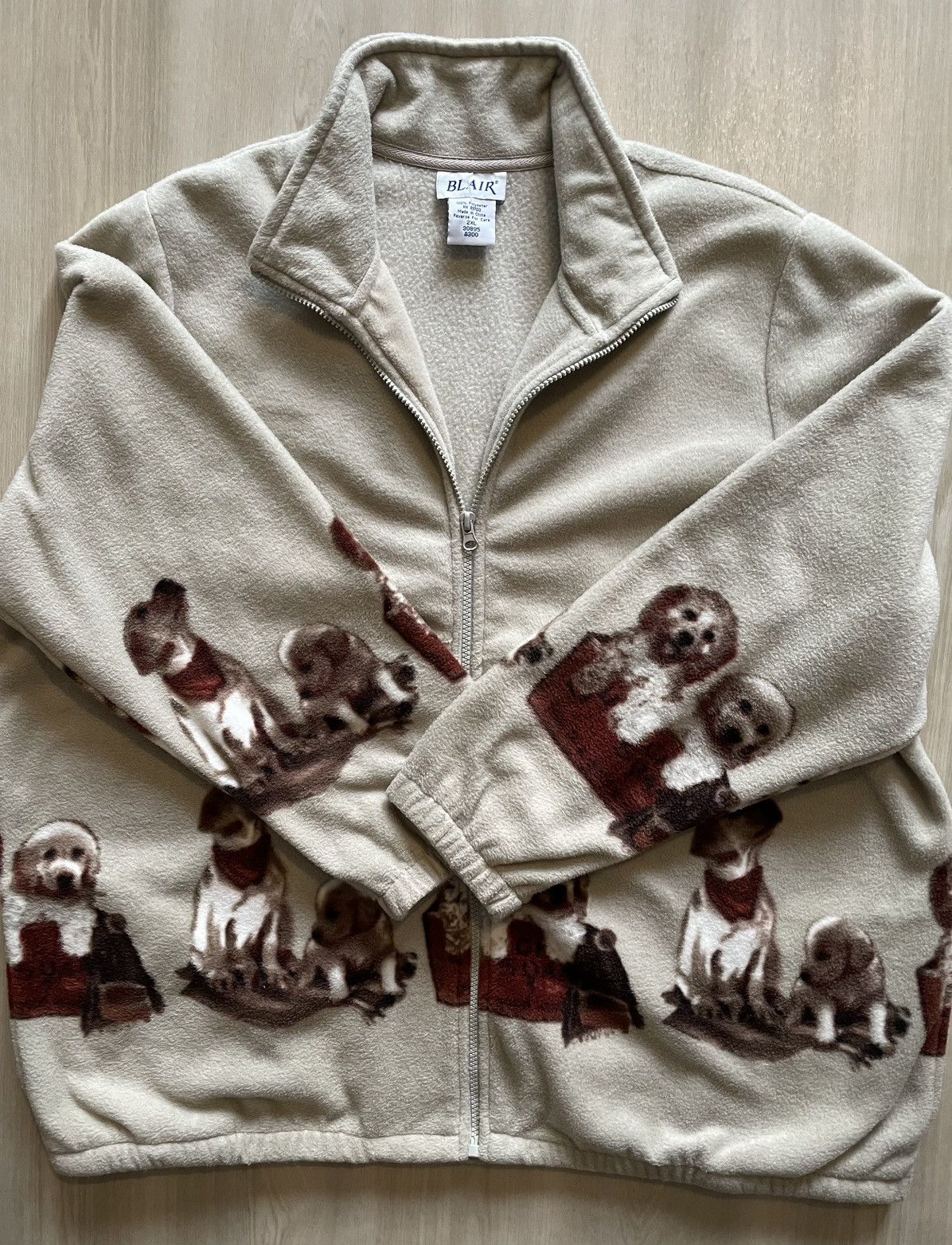 Vintage Vintage Blair Puppies Fleece Zip Up Jacket Sz 2XL Size XXL / US 16-18 / IT 52-54 - 2 Thumbnail