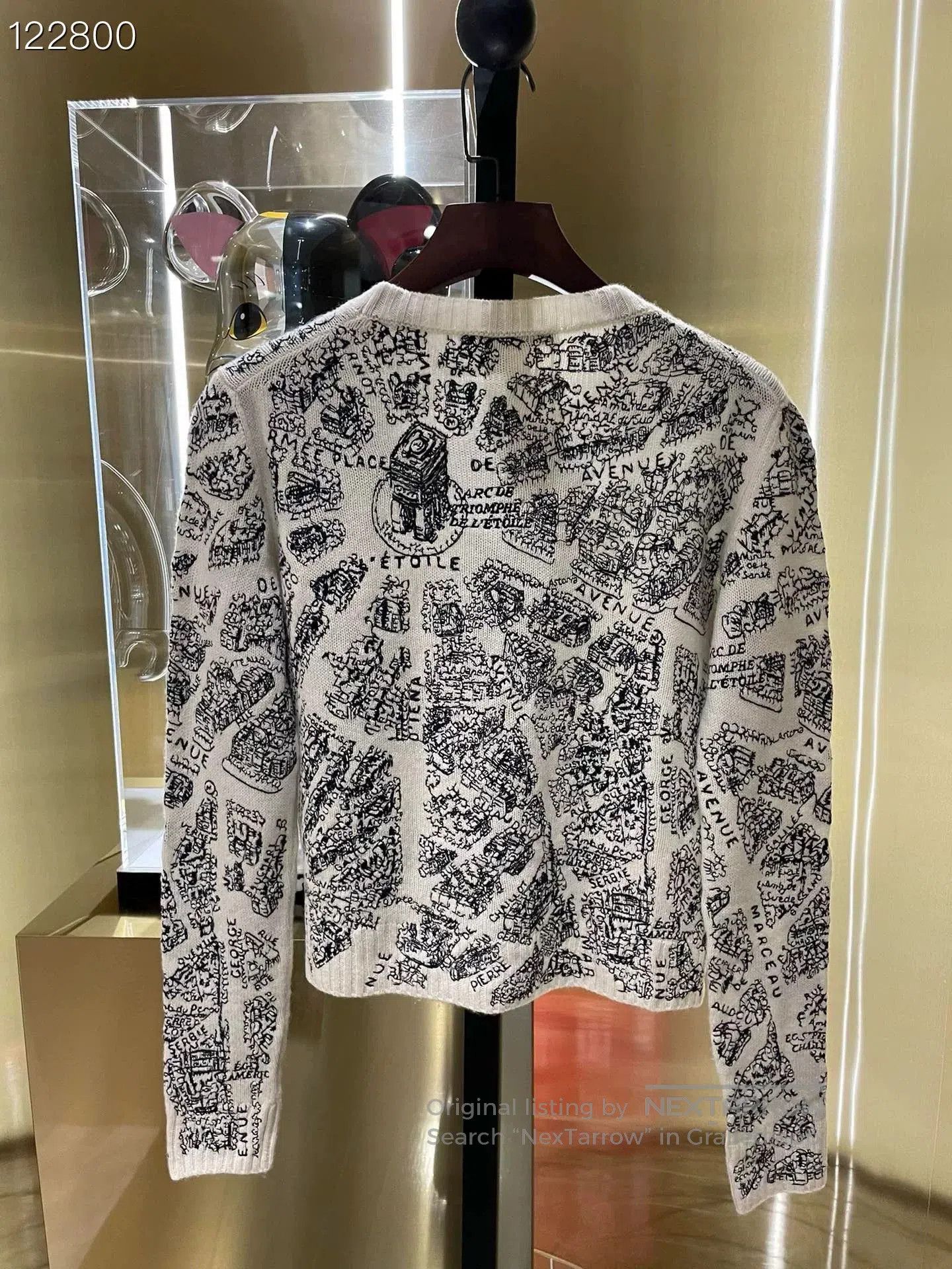 Dior Dior Paris Map Knit Cashmere Sweater. Size S / US 4 / IT 40 - 2 Thumbnail