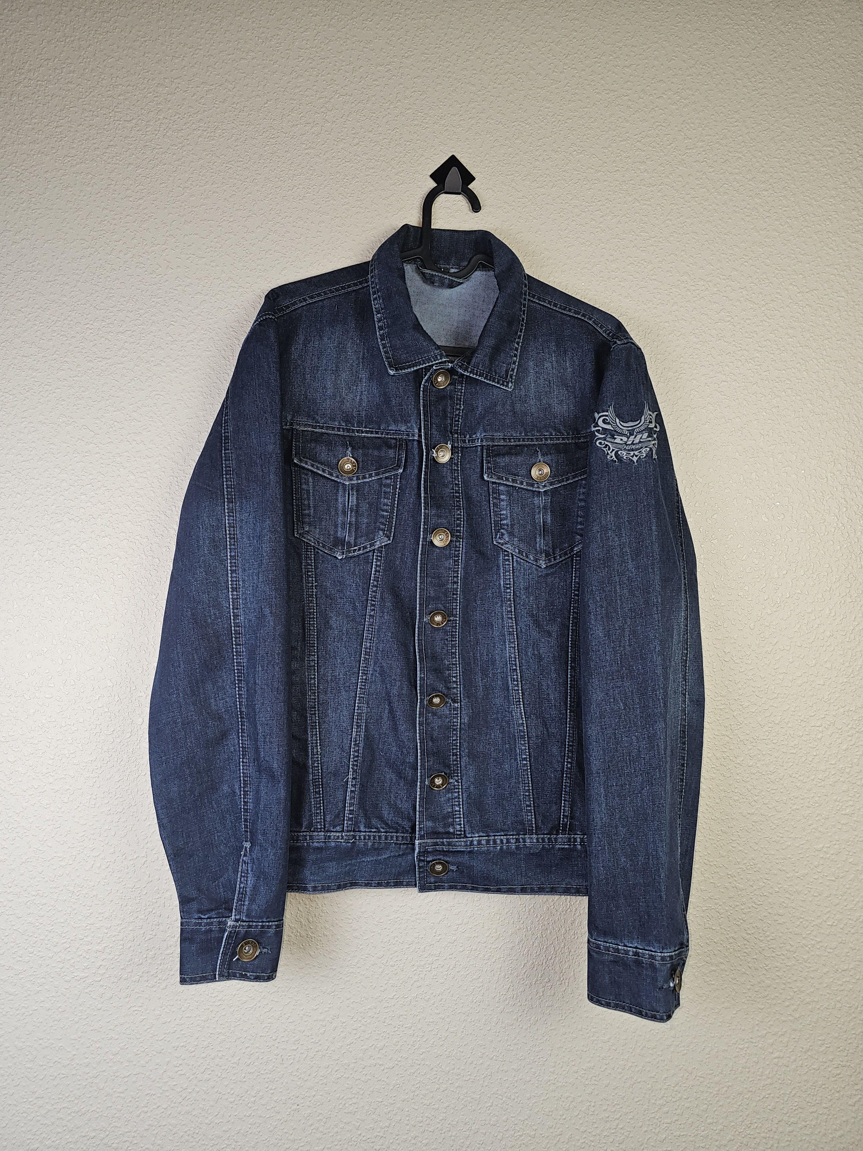 DHL Vintage Y2K DHL Embroidered Denim Jacket (Vetements Style) Size L / US 10 / IT 46 - 2 Thumbnail