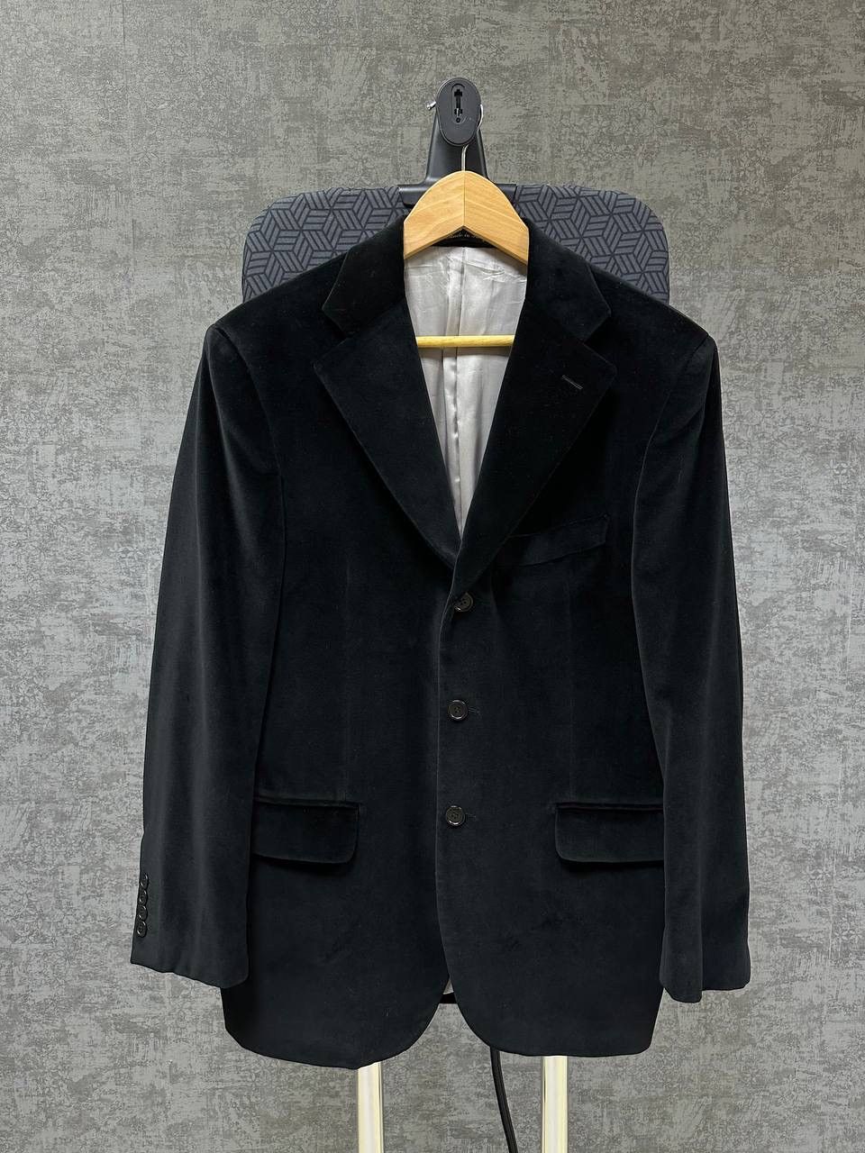 Vintage Ariston Men’s Sportcoat Velour Blazer Jacket Black