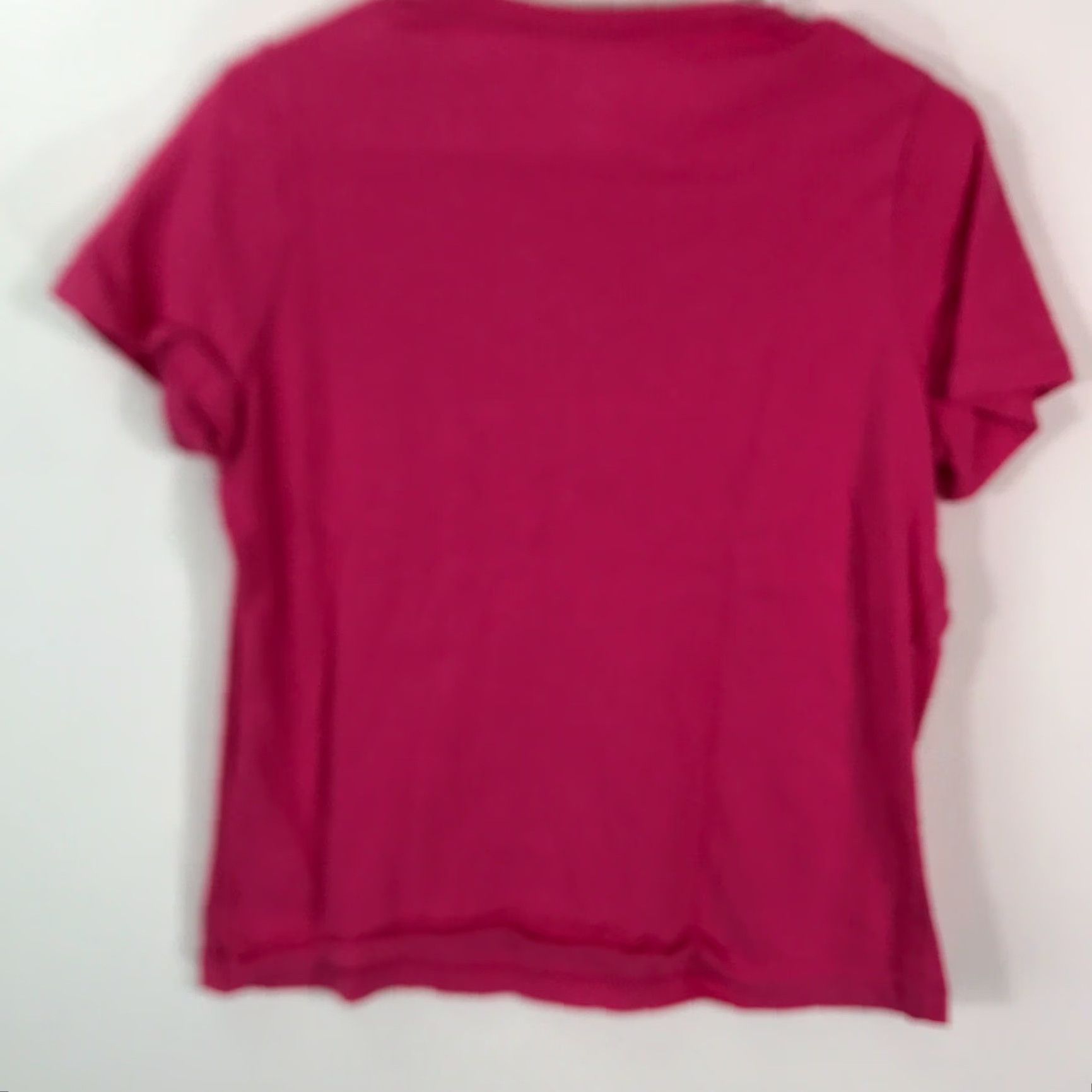 Vintage White Stag Womens V Neck Beaded Floral Red T Shirt Short Sleeves Size S 4-6 Size S / US 4 / IT 40 - 2 Thumbnail