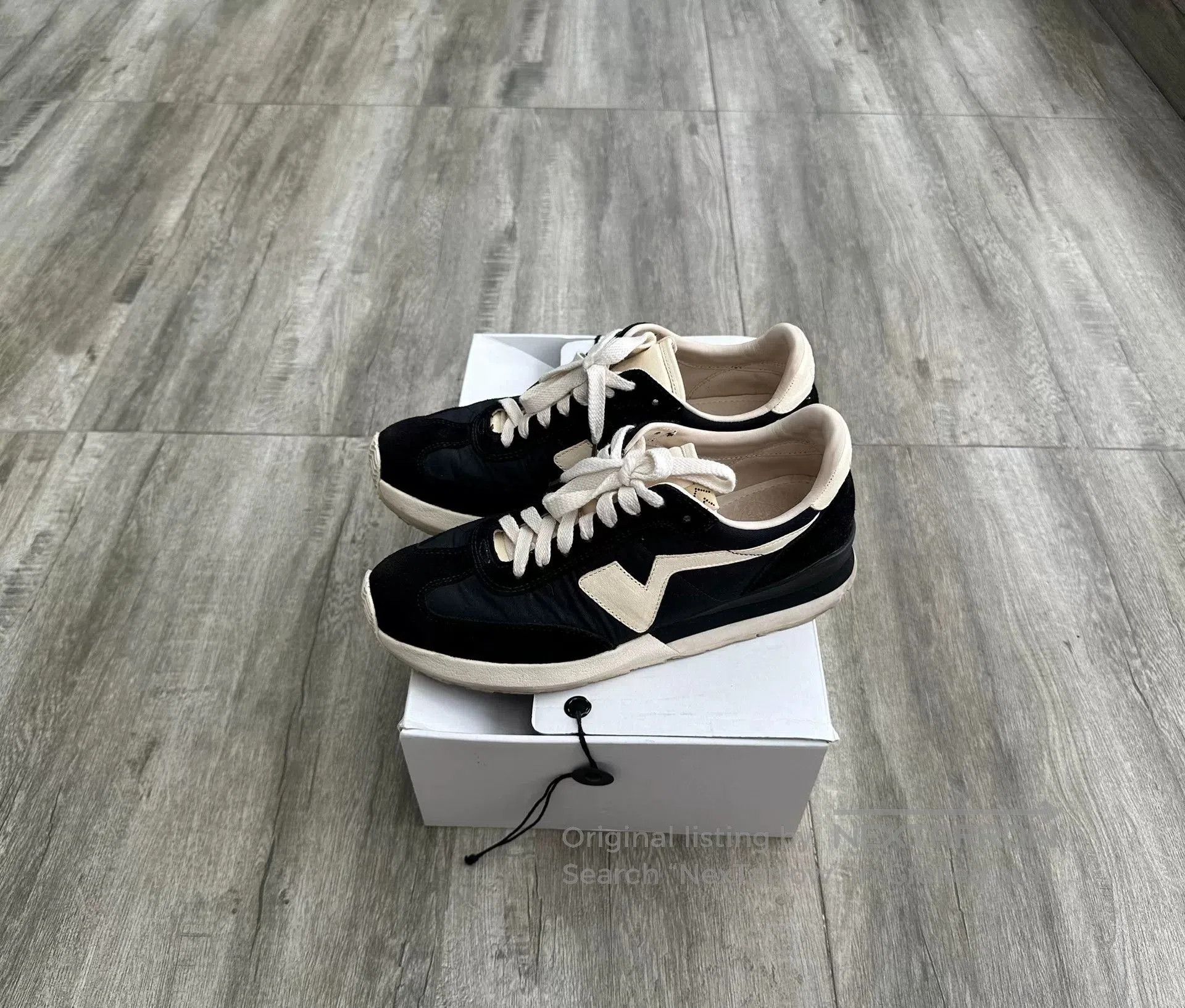 Visvim visvim fkt runner sneakers black and white. Size US 9 / EU 42 - 2 Thumbnail