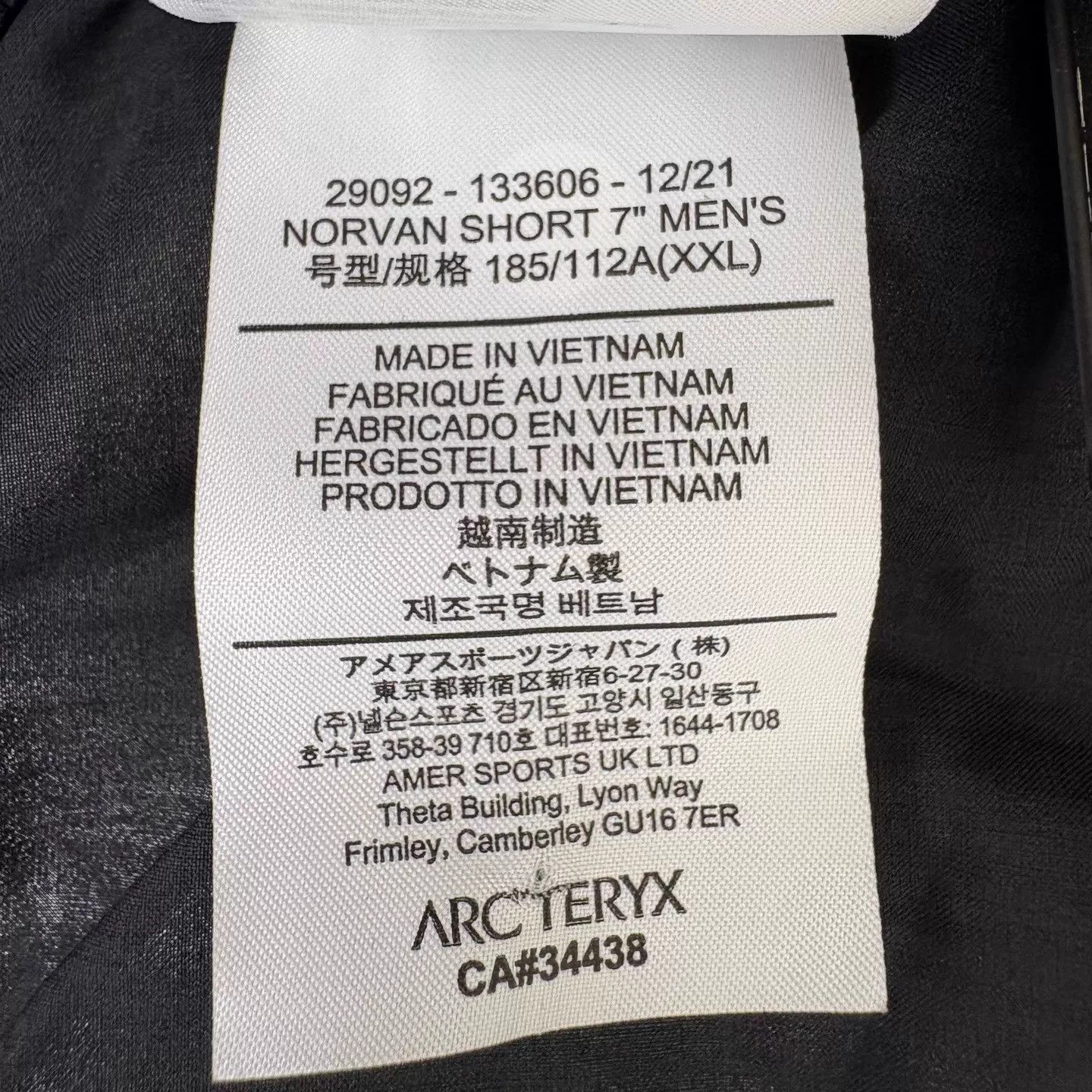 Arc'teryx Arcteryx Norvan 7" Short Black Straight Light Breathable QD Size US 38 / EU 54 - 4 Thumbnail