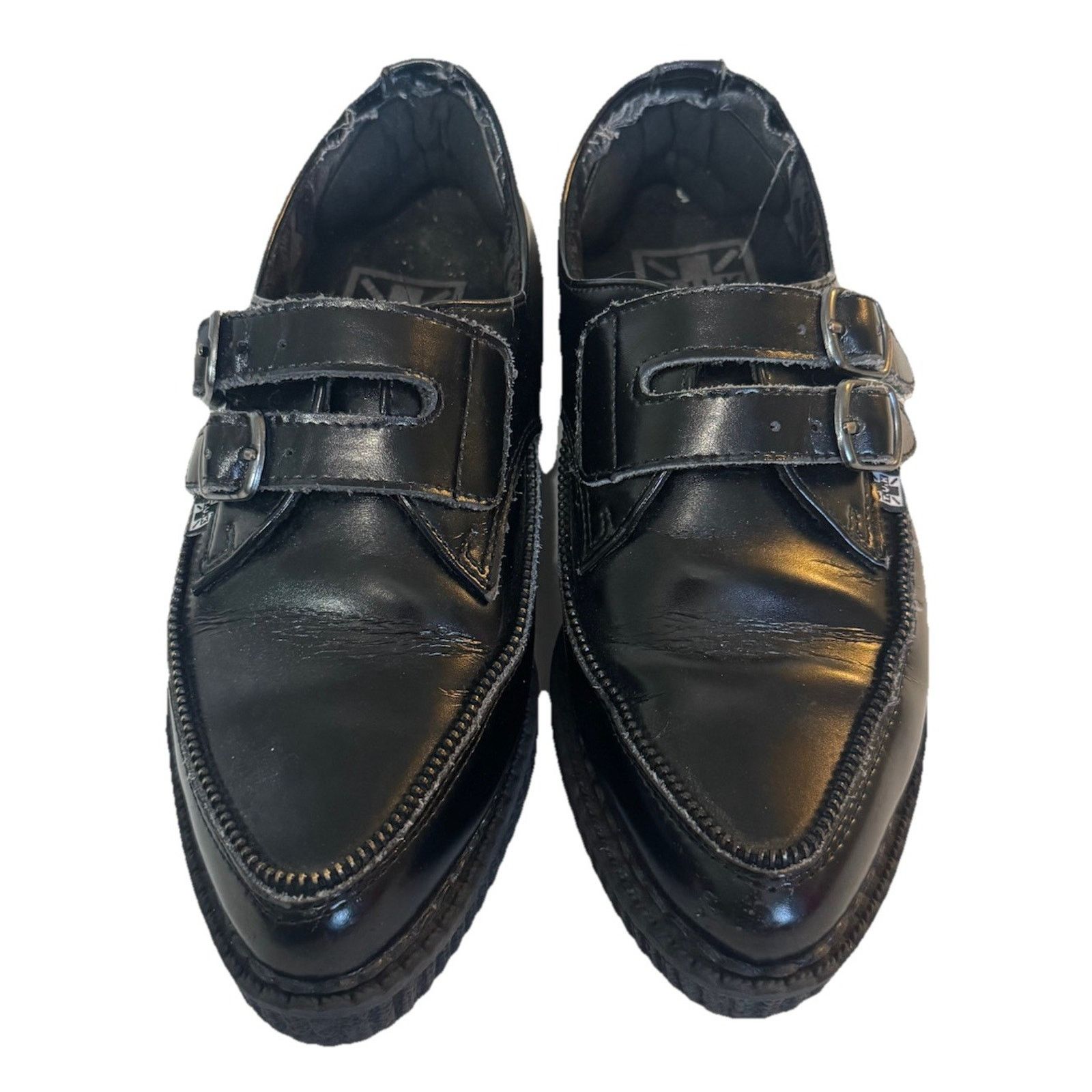 Other T.U.K Viva Mondo Cow Hair Leather Pointed Creeper Shoes 3/5 Size US 5 / IT 35 - 3 Thumbnail