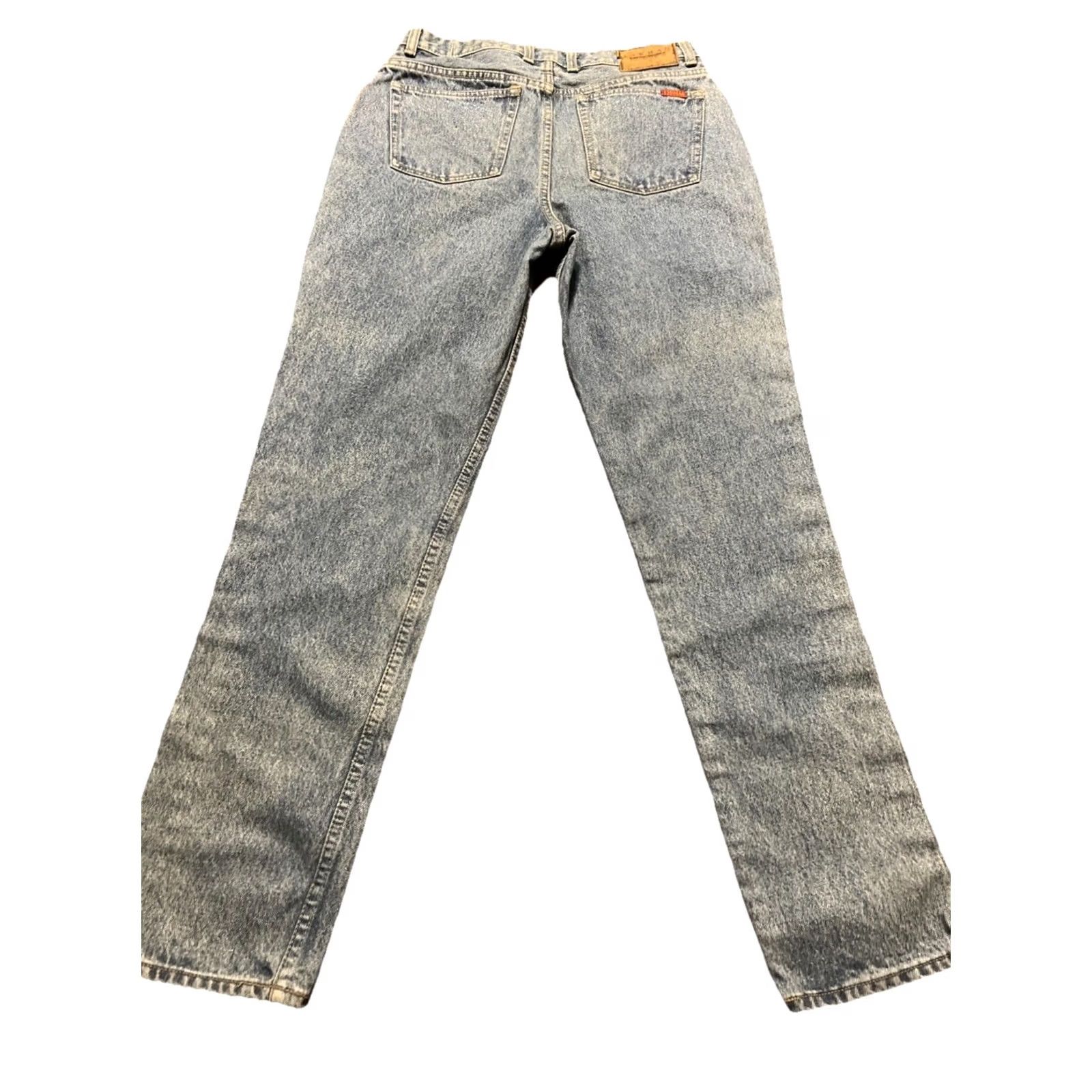 Vintage VINTAGE Lawman Jeans Women's High Waist Wide-Leg Blue 10 Denim 100% Cotton Regular Size Women Size 32" / US 10 / IT 46 - 4 Thumbnail