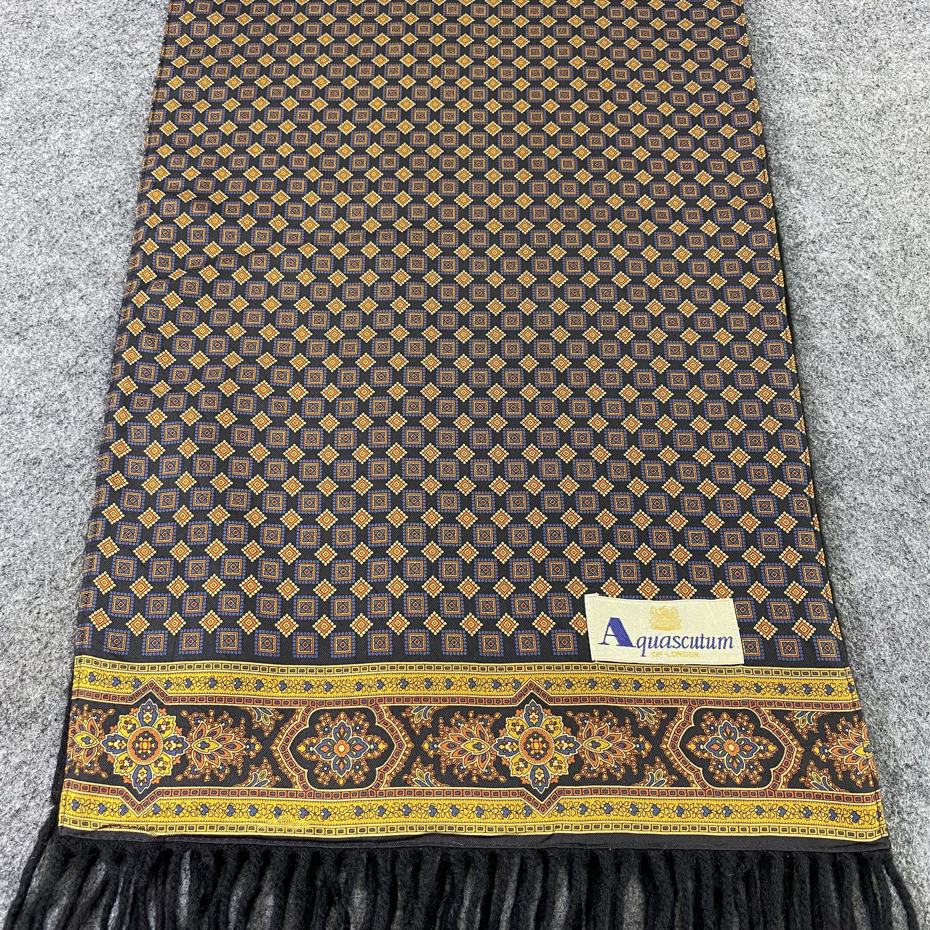 Aquascutum Aquasqutum Silk Scarf / Muffler / Neckwear-K008 Size ONE SIZE - 6 Thumbnail