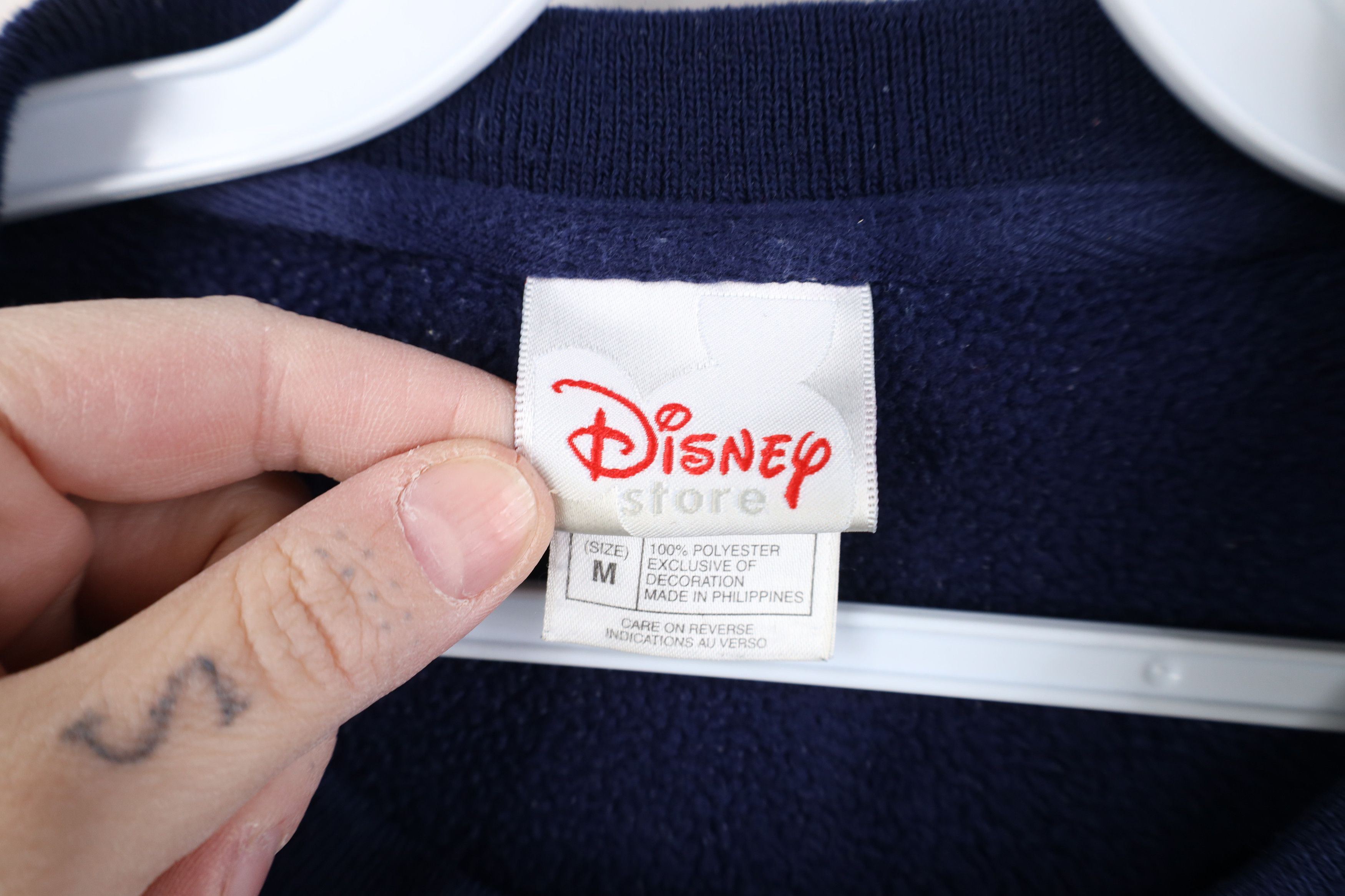 Disney Vintage 90s Disney Winnie the Pooh Fleece Sweatshirt Blue Size M / US 6-8 / IT 42-44 - 6 Thumbnail