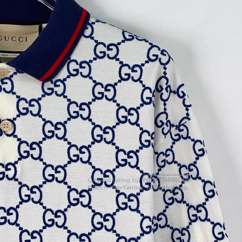 Gucci Gucci 22 Lido color-blocked logo jacquard full-print cotto Size US XXL / EU 58 / 5 - 3 Thumbnail