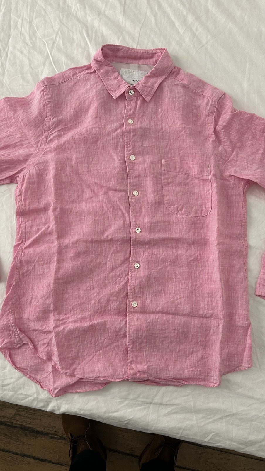 Nanamica aa . M . NEW . 100% LINEN SHIRT - MADE IN JAPAN Size US M / EU 48-50 / 2 - 2 Thumbnail