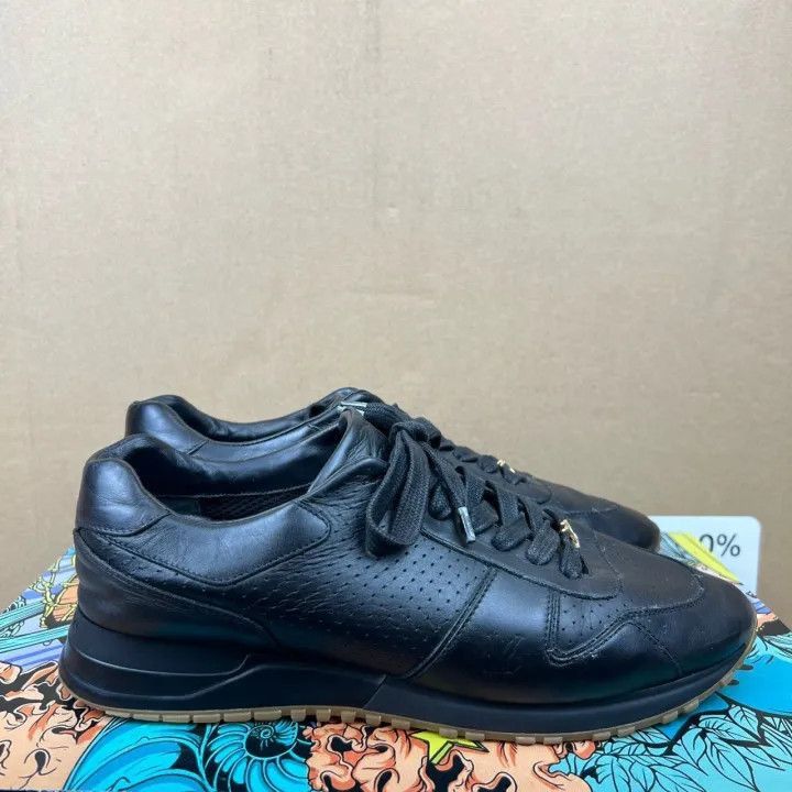 Louis Vuitton Louis Vuitton Supreme Black Leather Casual Sneakers -2508 Size US 8 / EU 41 - 4 Thumbnail