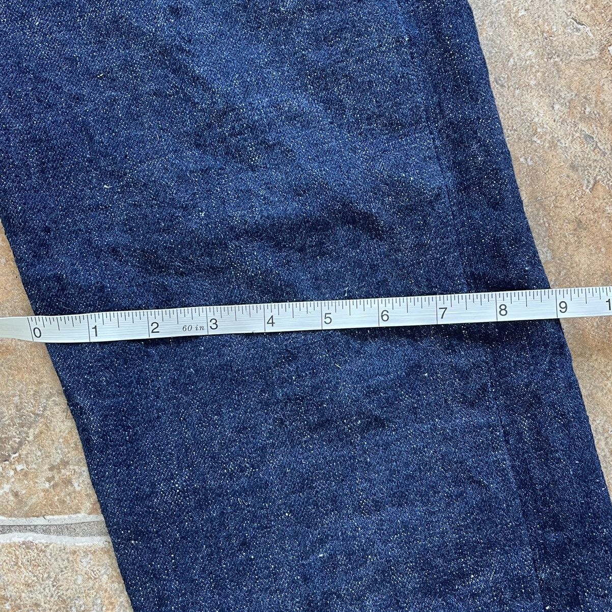 Samurai Jeans Samurai Jeans S211AX 18oz Ai Benkei, Relaxed Tapered, 35x32 Size US 35 - 14 Thumbnail