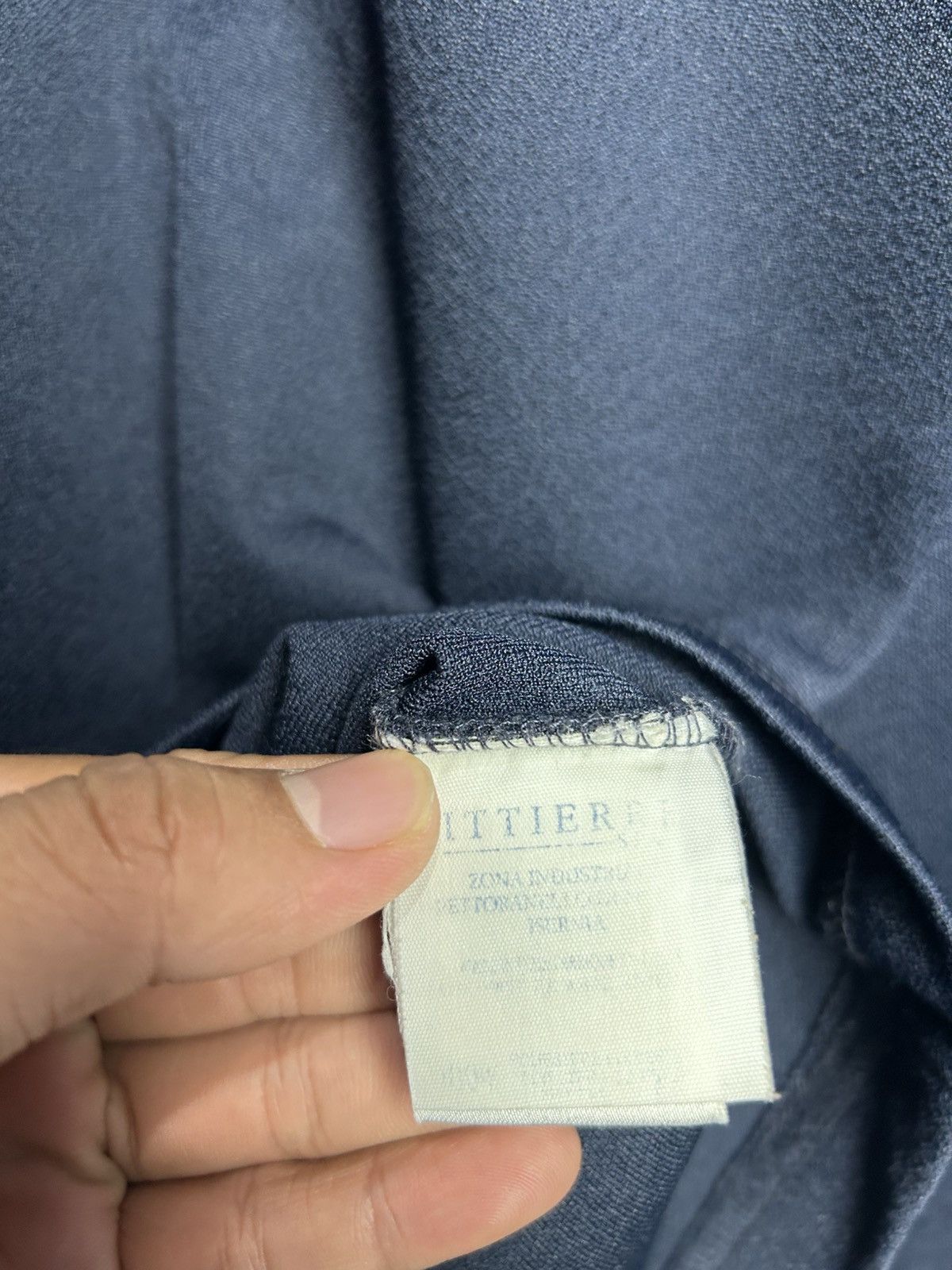 Versace Vintage Versace logo Navy longsleeve Size US L / EU 52-54 / 3 - 6 Thumbnail