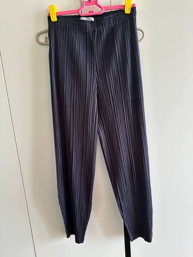 Issey Miyake Issey Miyake size:3 Grey-black pleated pants Size 42" / US 20 - 2 Thumbnail