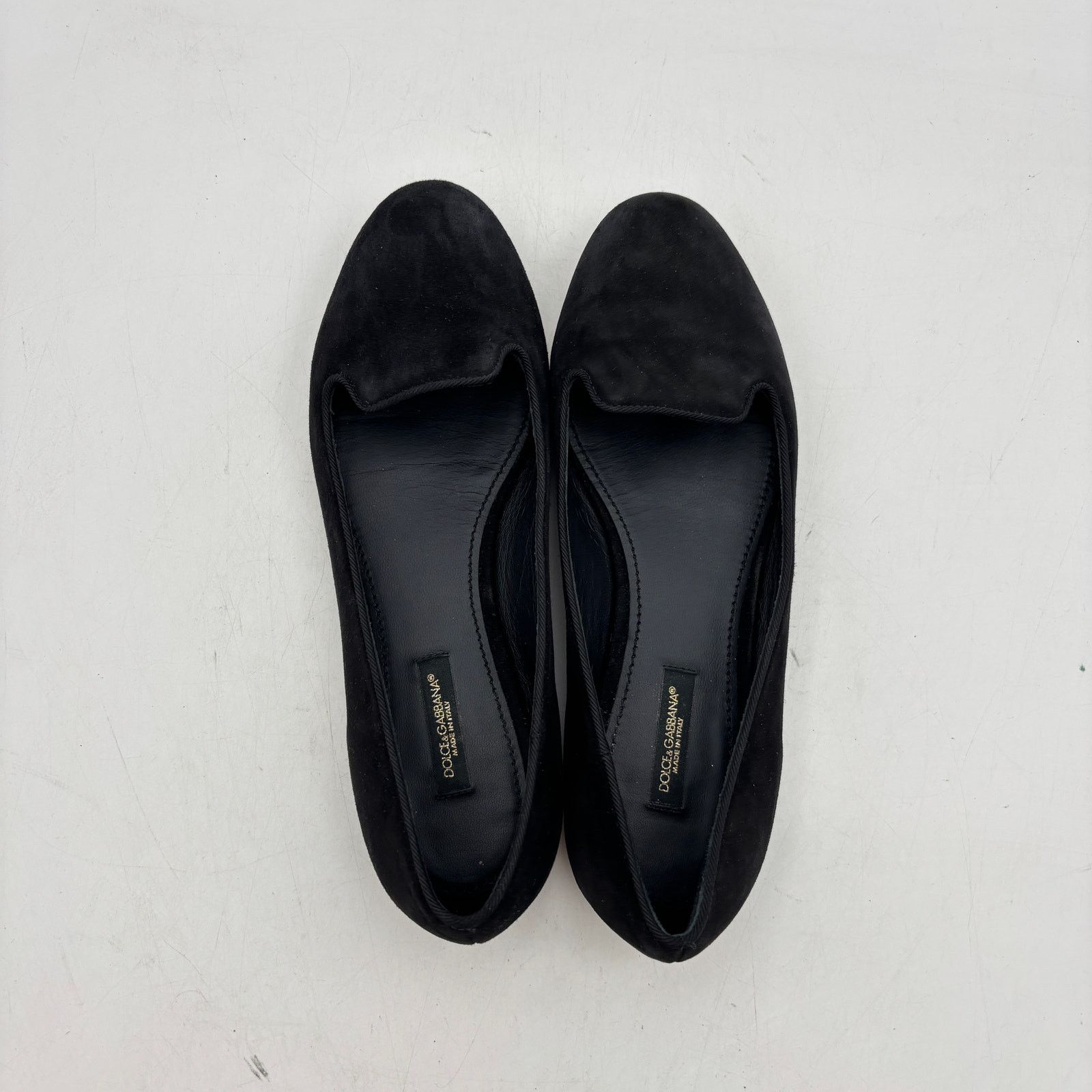 Dolce & Gabbana Dolce & Gabbana Black Suede Loafers Flats Women's 37 Size US 7 / IT 37 - 6 Thumbnail