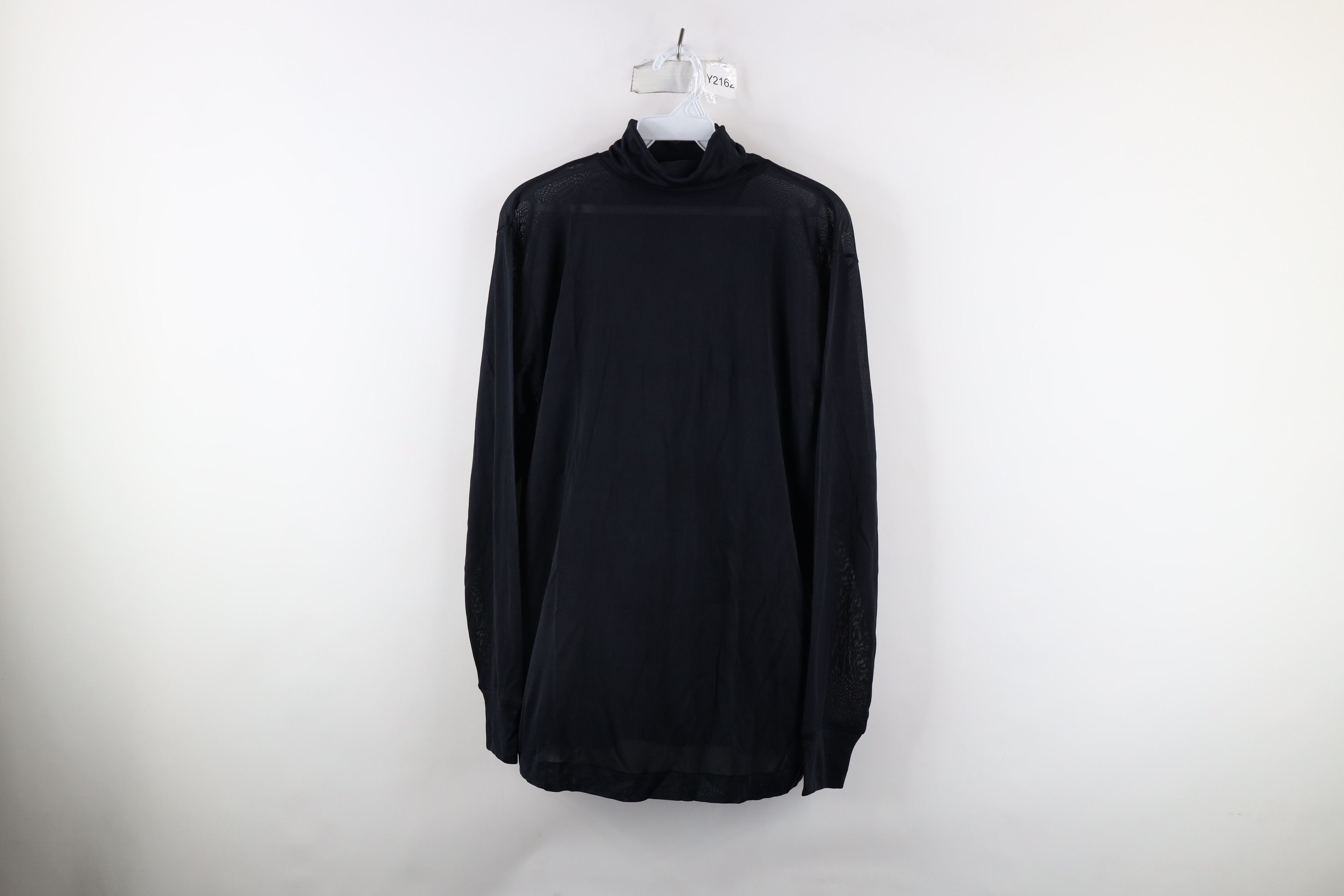 L.L. Bean × Vintage Vintage 90s LL Bean Silk Turtleneck T-Shirt Black Size L / US 10 / IT 46 - 1 Thumbnail