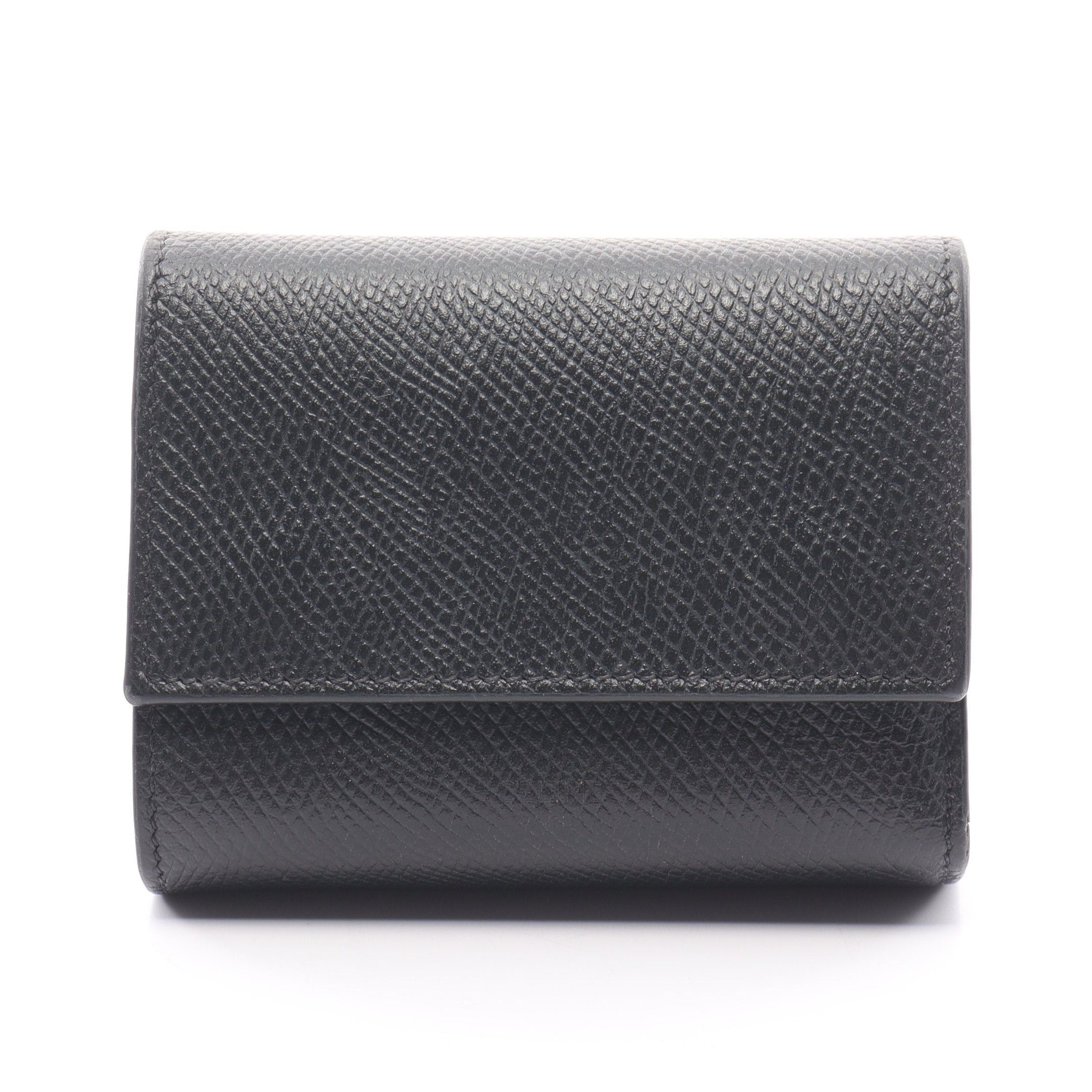 image of Celine Small Trifold Wallet Trifold Long Wallet Leather Black, Women's