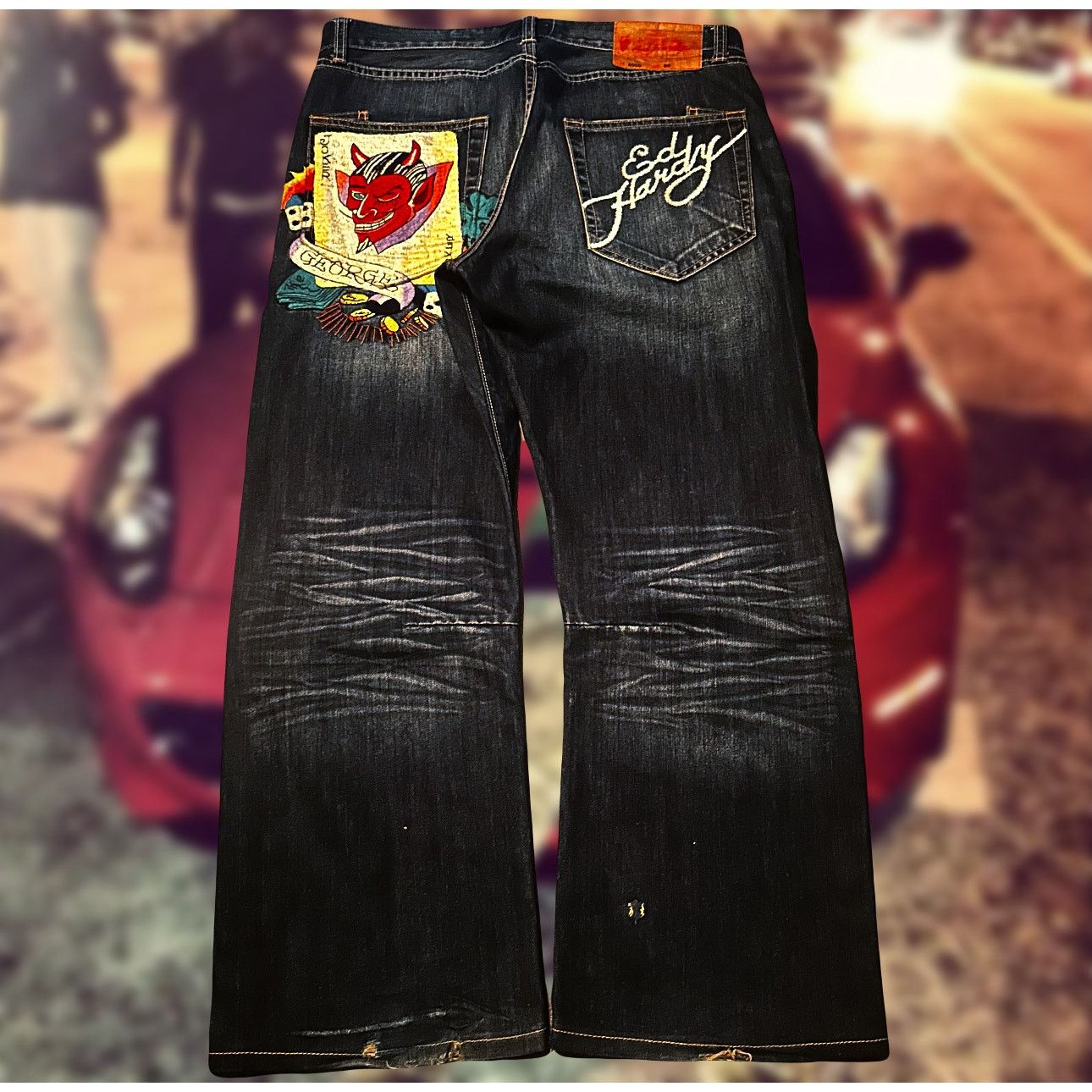 Ed Hardy ed hardy christian audigier spell out devil cash design Size US 36 / EU 52 - 1 Thumbnail