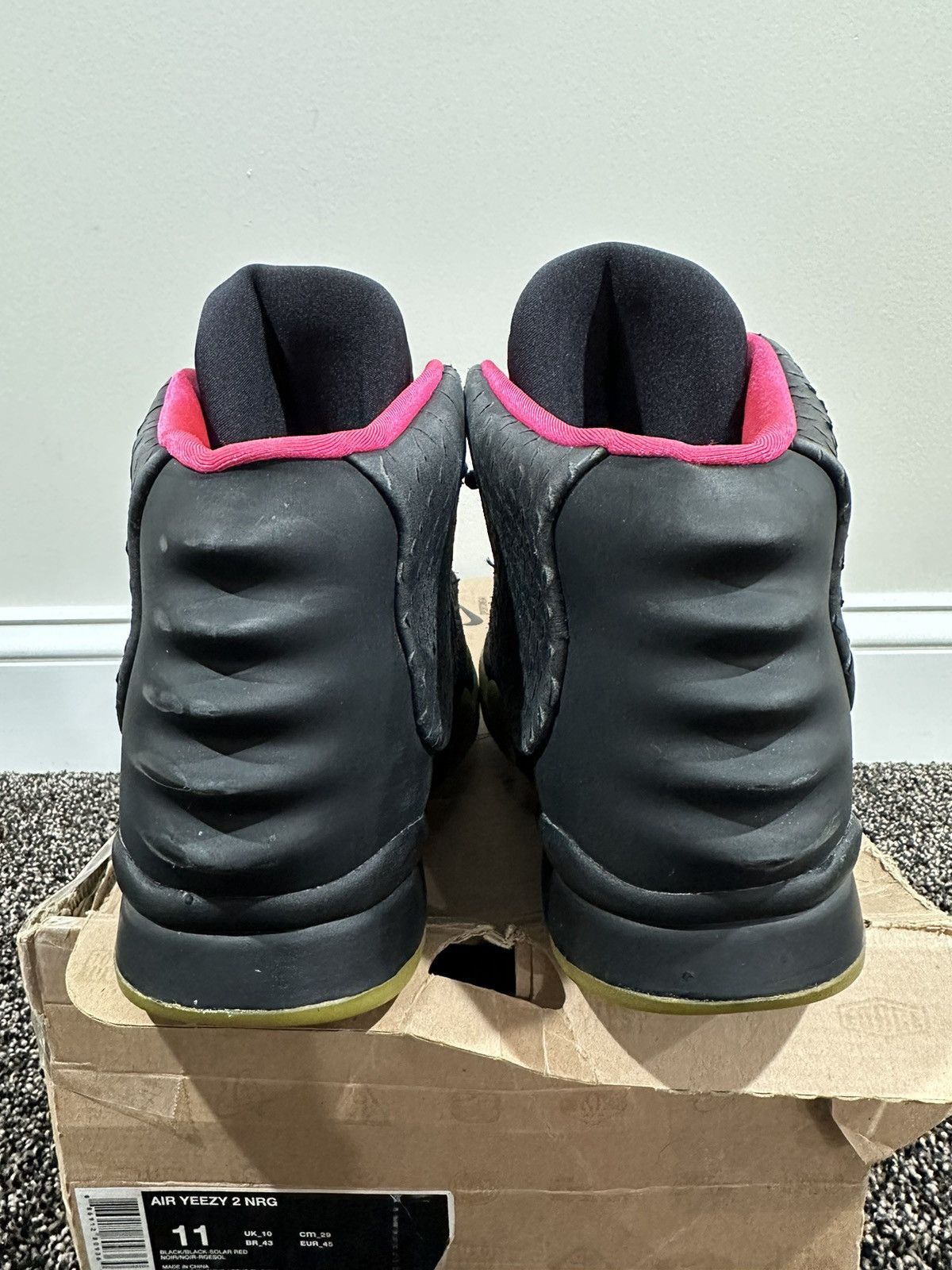 Kanye West × Nike Nike Air Yeezy 2 Kanye West Solar Red Sneakers 2012 Size US 11 / EU 44 - 5 Thumbnail