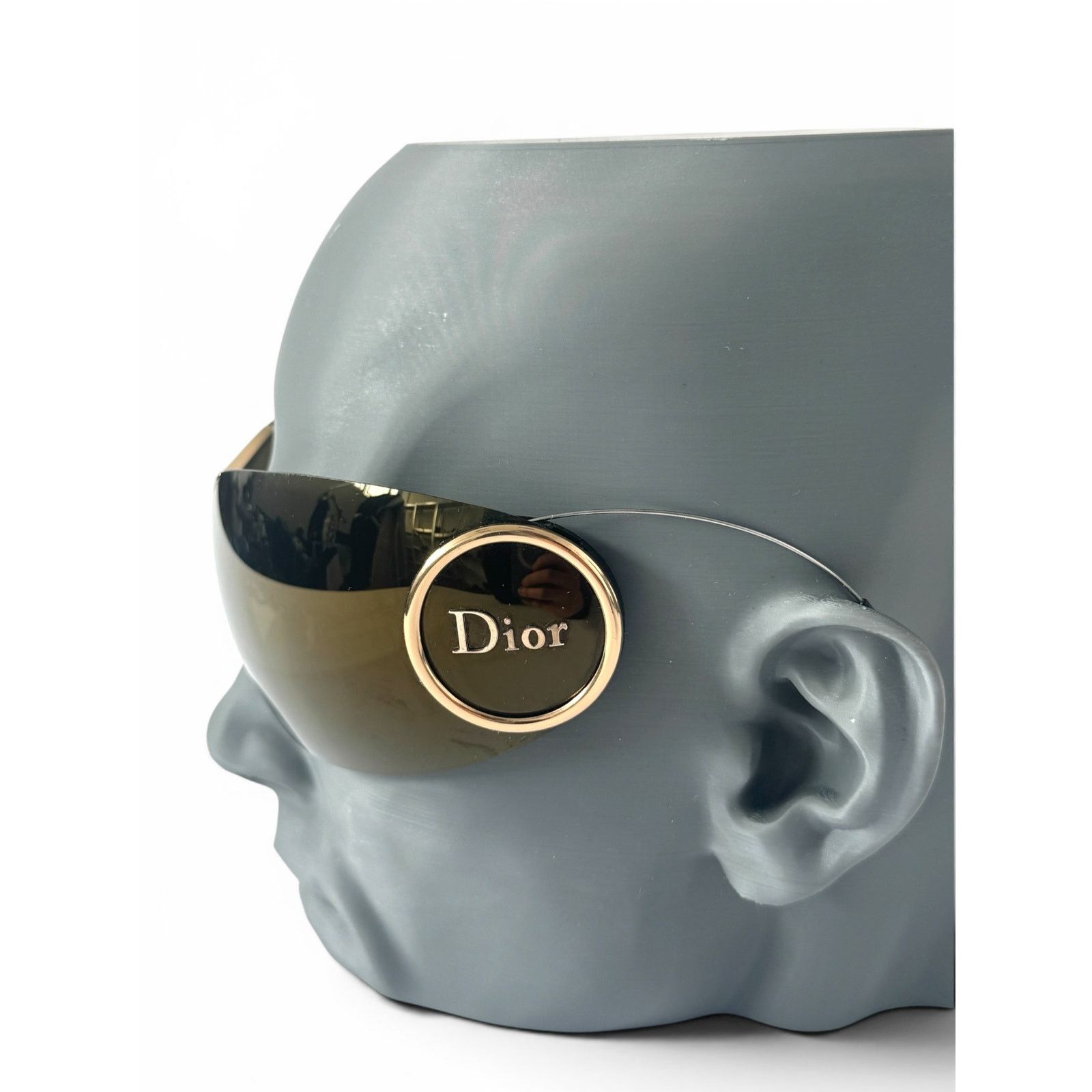 Dior Christian Dior Mask Shield Sunglasses John Galliano Era Size ONE SIZE - 6 Thumbnail