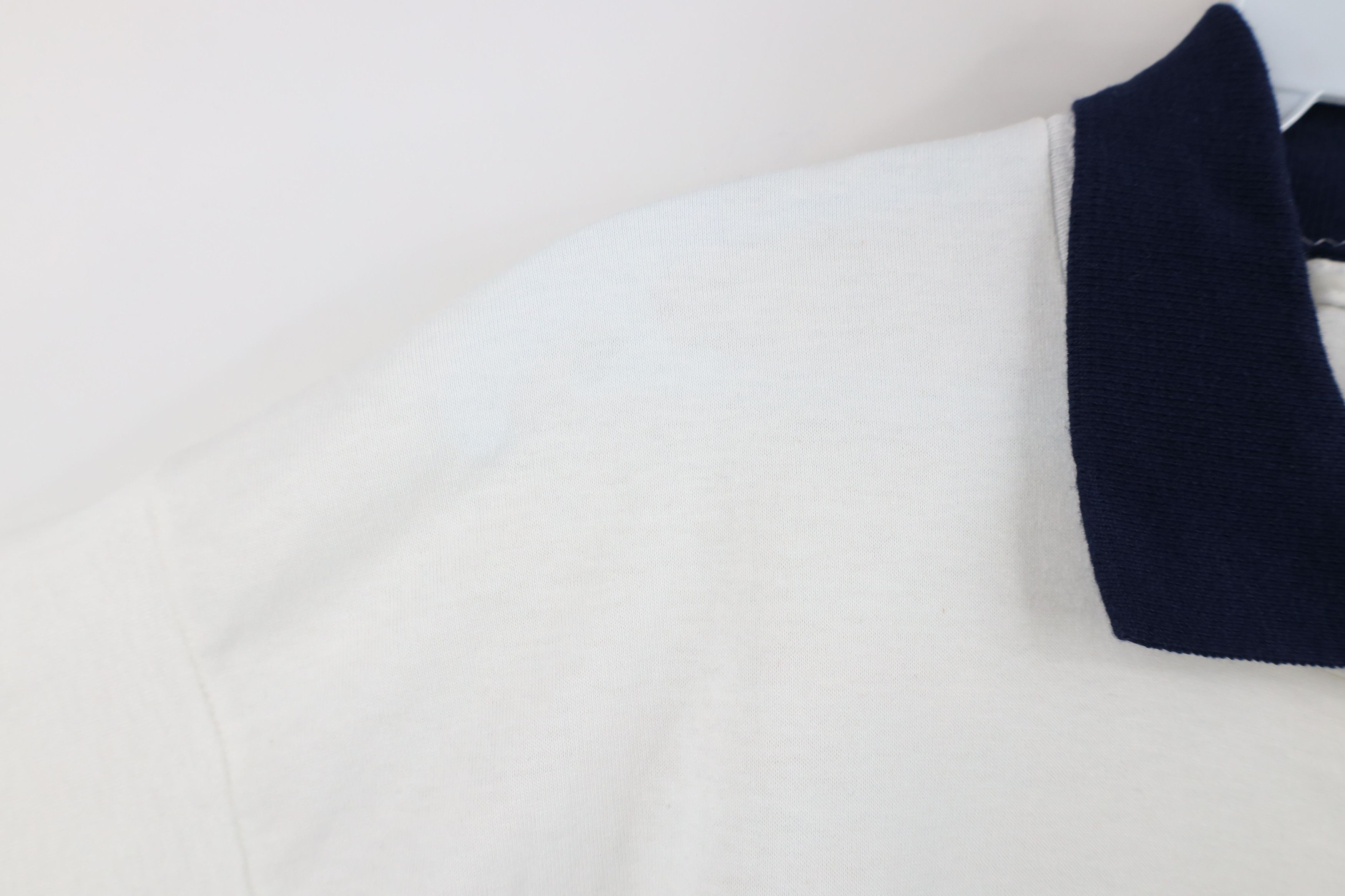Vintage Vintage 90s Nautical Boat Anchor Collared T-Shirt White USA Size XL / US 12-14 / IT 48-50 - 8 Thumbnail