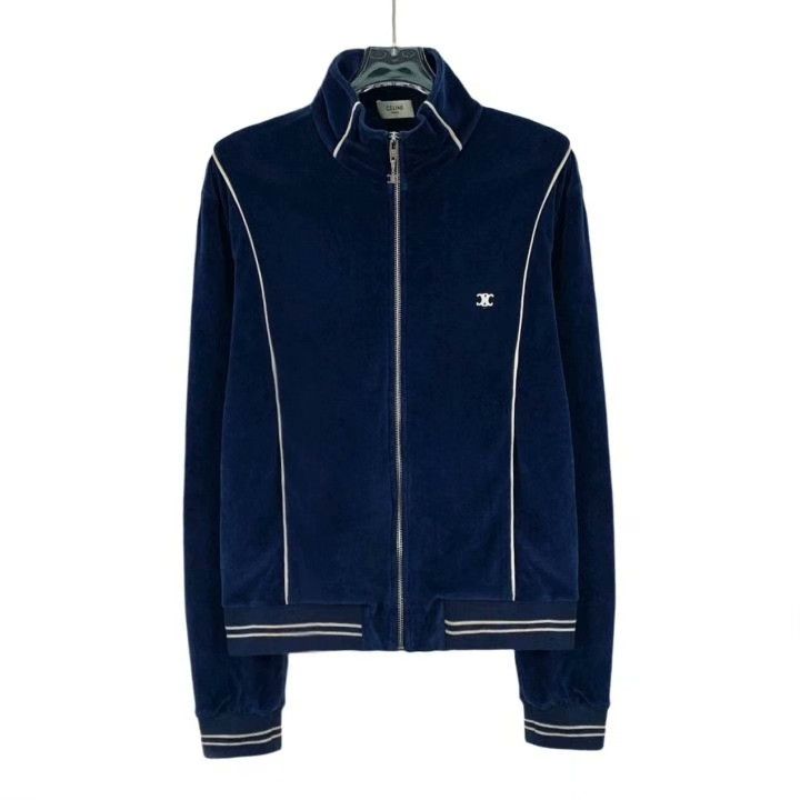 Celine Celine Triomphe Embroidered Cotton Jacket Size XS / US 0-2 / IT 36-38 - 1 Thumbnail