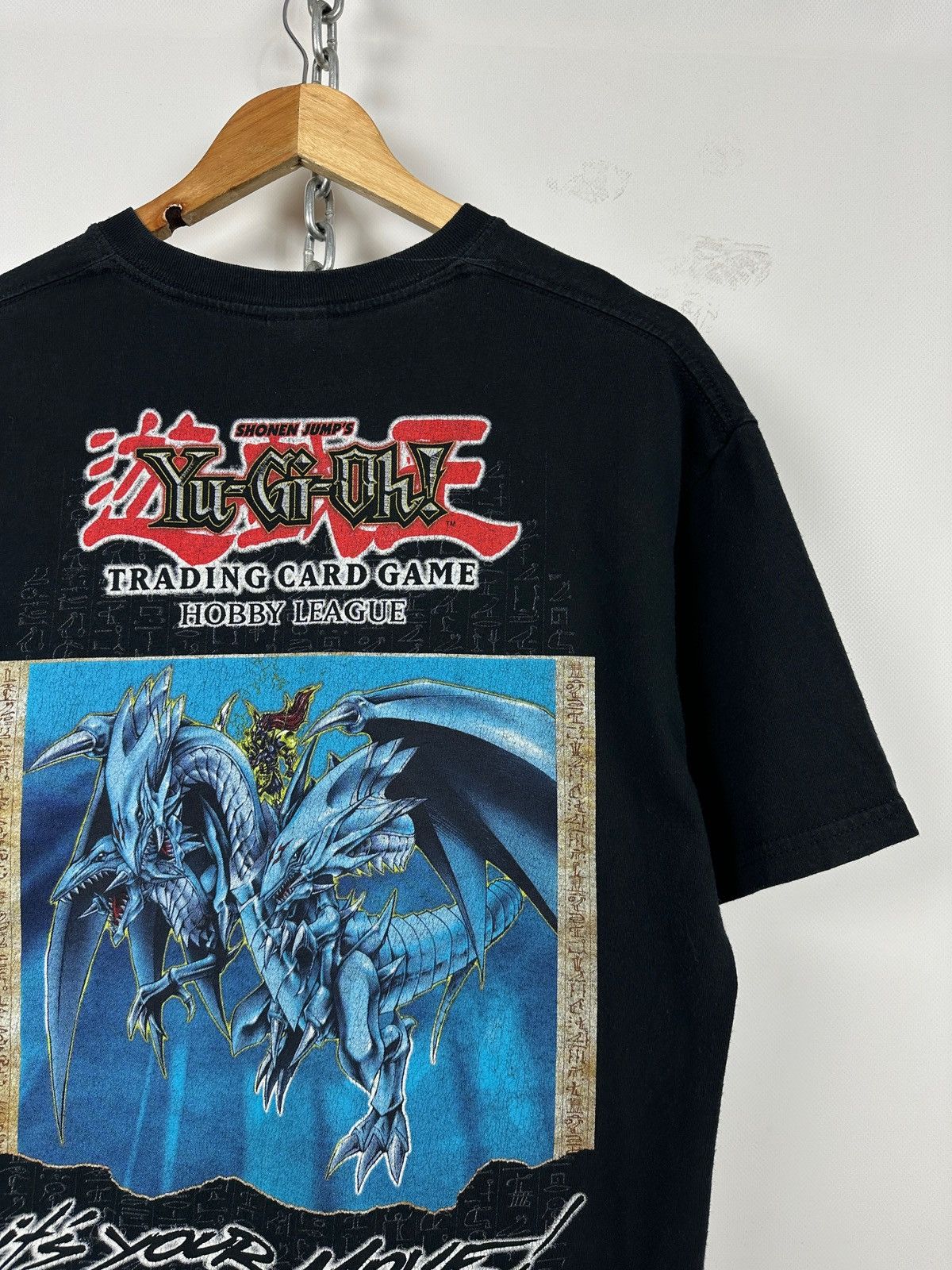 Anime 1996 Vintage Kazuki Takahashi Yu Gi Oh Hobby League T-Shirt Size US L / EU 52-54 / 3 - 6 Thumbnail