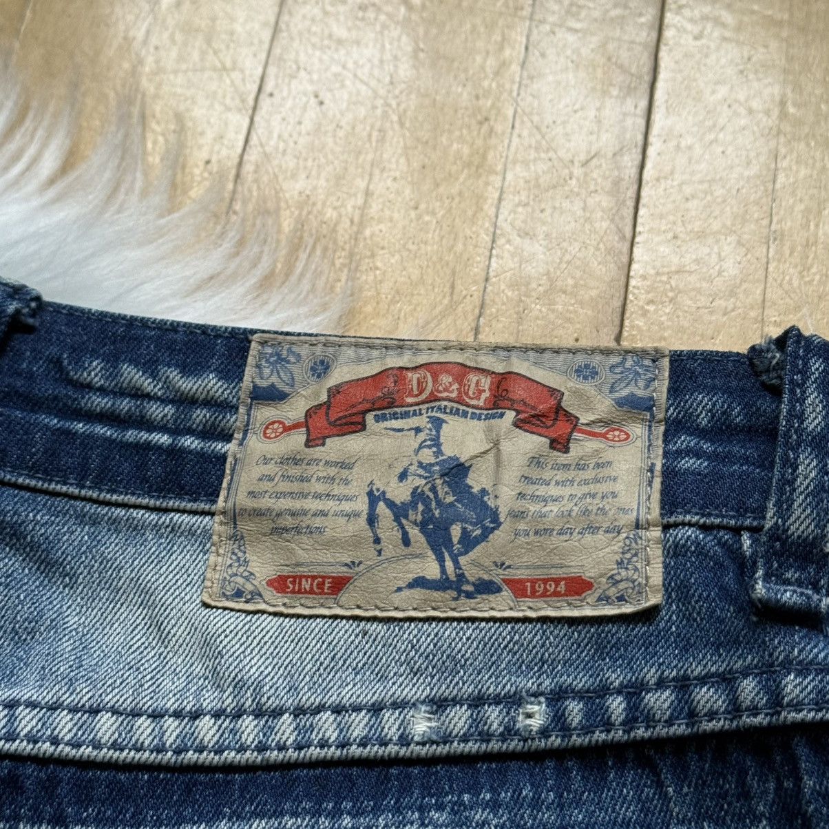 Dolce & Gabbana 📌 Vintage Dolce&Gabbana Archive 00s Y2K Distressed Jeans Size 26" / US 2 / IT 38 - 19 Thumbnail