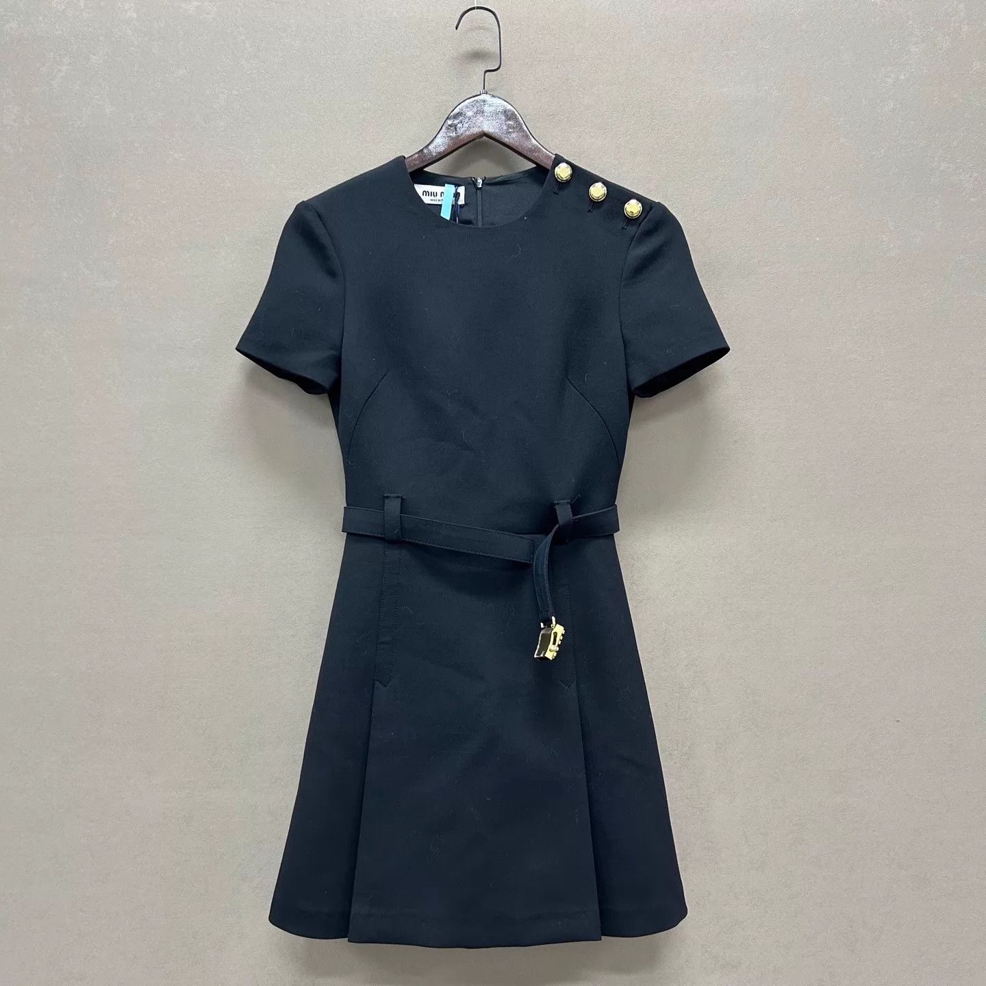 Miu Miu MIU MIU Women's Couture Black Dress 36 Size XS / US 0-2 / IT 36-38 - 1 Thumbnail