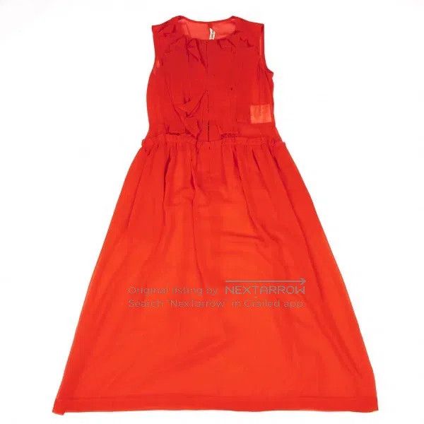 Comme des Garcons Comme Des Garcons size F Red Retro Ripped Fabric Design Dr Size XS / US 0-2 / IT 36-38 - 2 Thumbnail